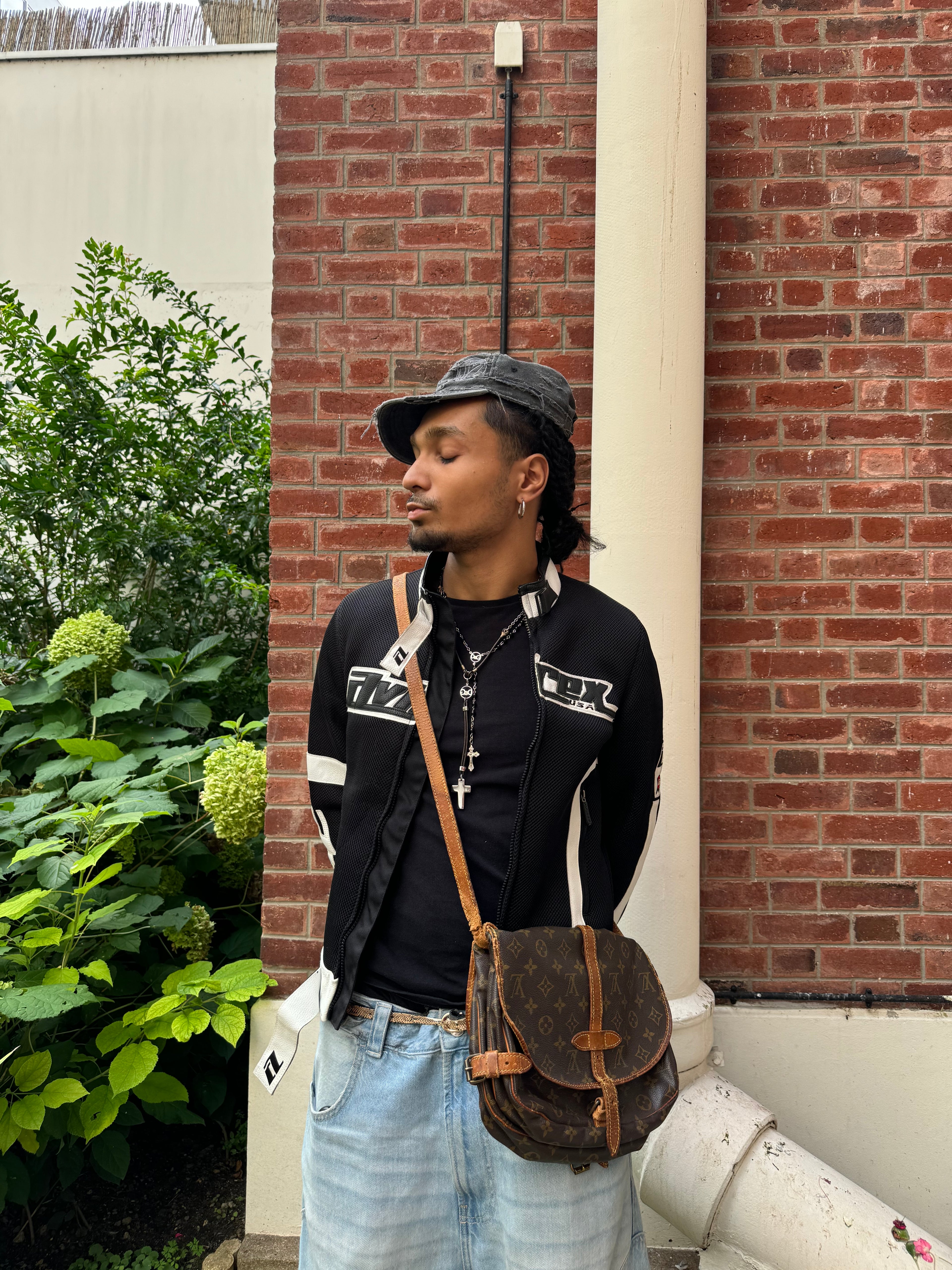 Avirex Black & White Pro Biker Hybride Jacket