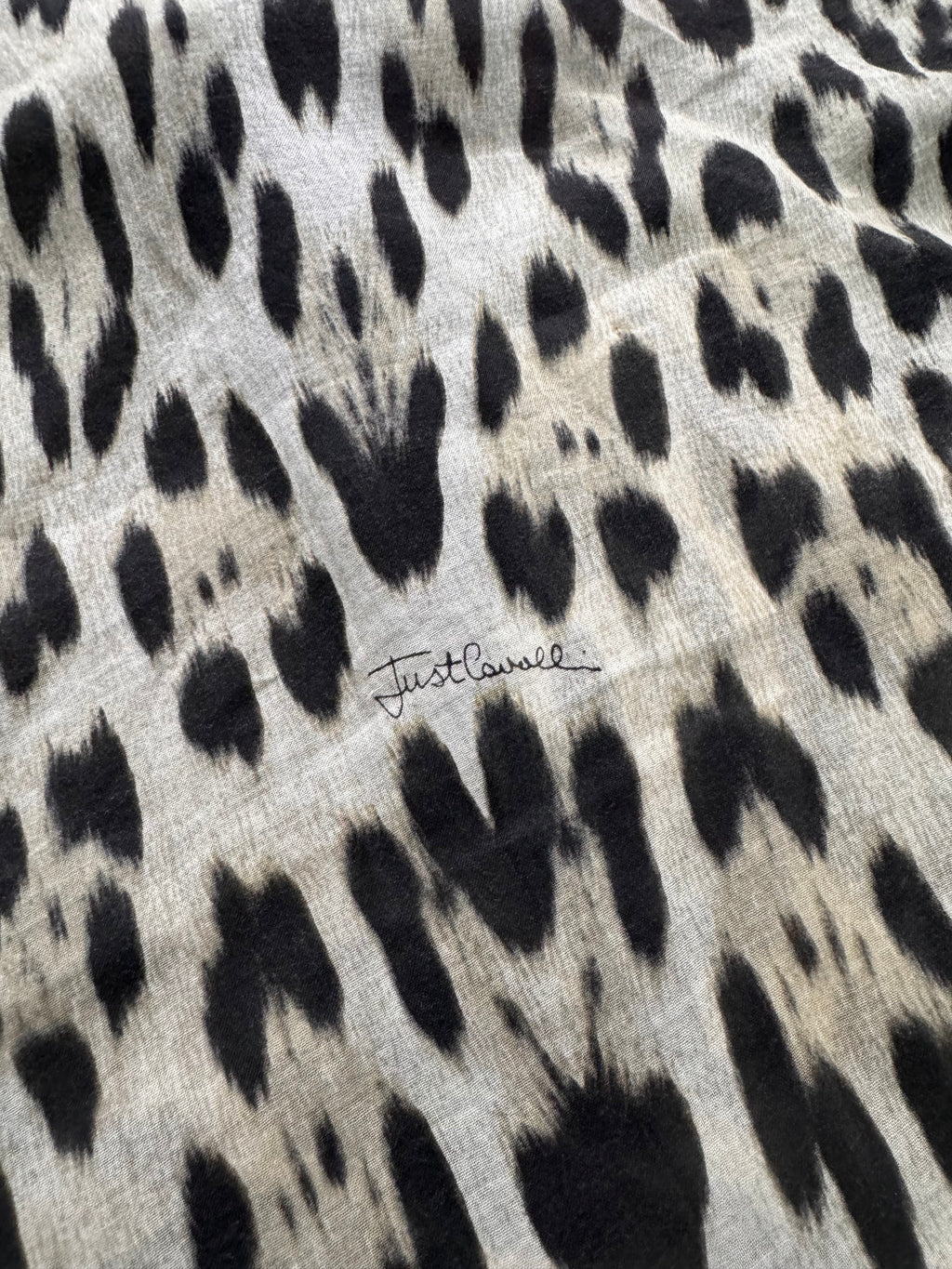SS2005 Just Cavalli Leopard Ocean Gradient Shirt