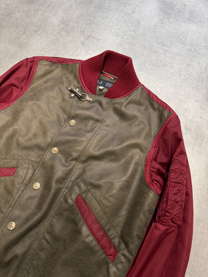 FW1998 Armani Hybrid Red Dragon Hide Bomber (XS)