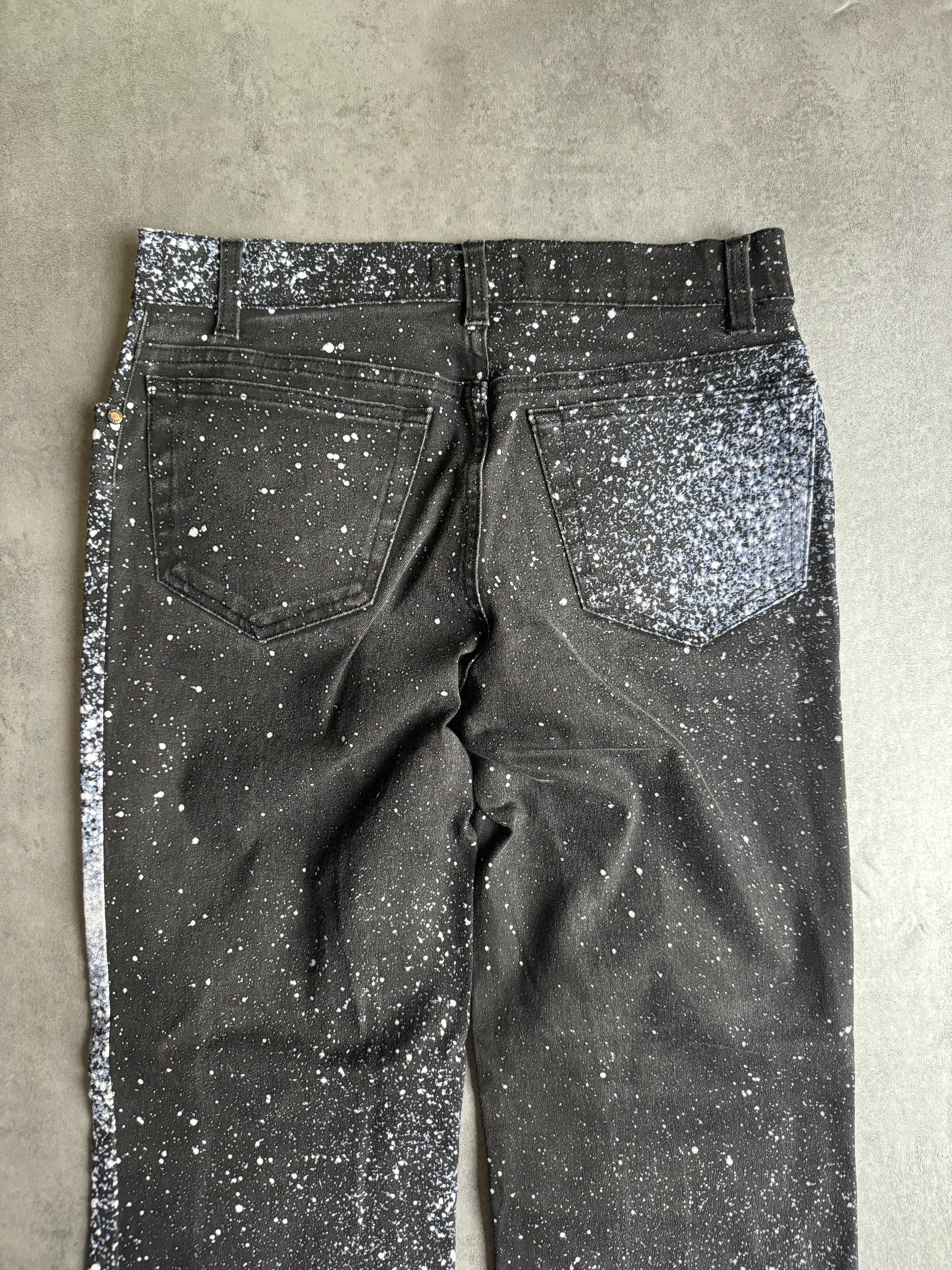 2000s Roberto Cavalli Galaxy White Expansion Pants (S) - 5