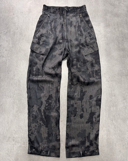 2000s Diesel Dark Grey Camo Pants (XS)