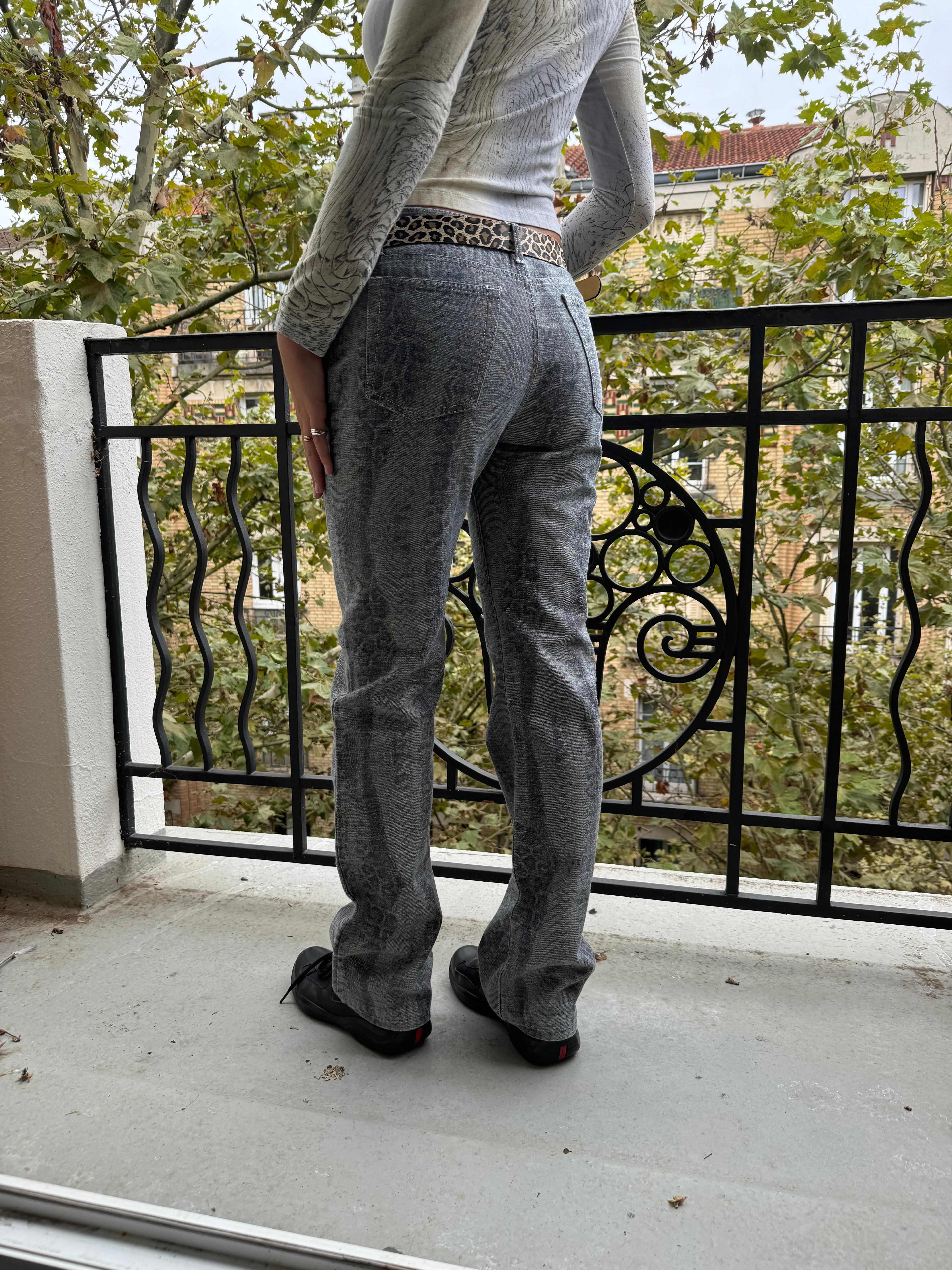 SS2008 Cavalli Panther Psycho Brut Pants
