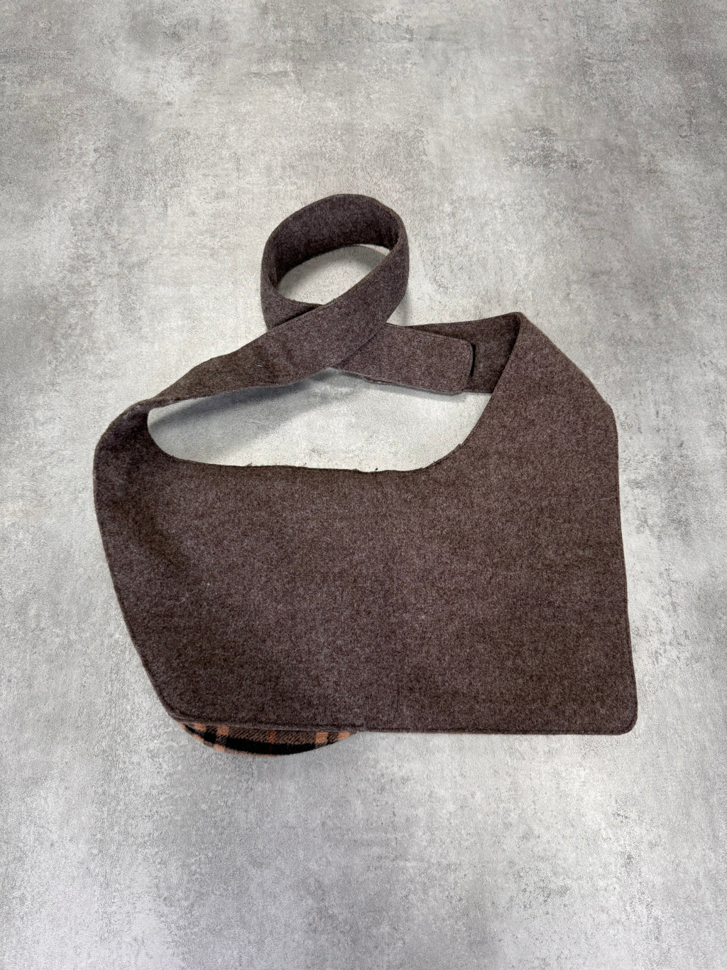 2000s Dolce & Gabbana Multi-Pocket Wool Cross Body Bag