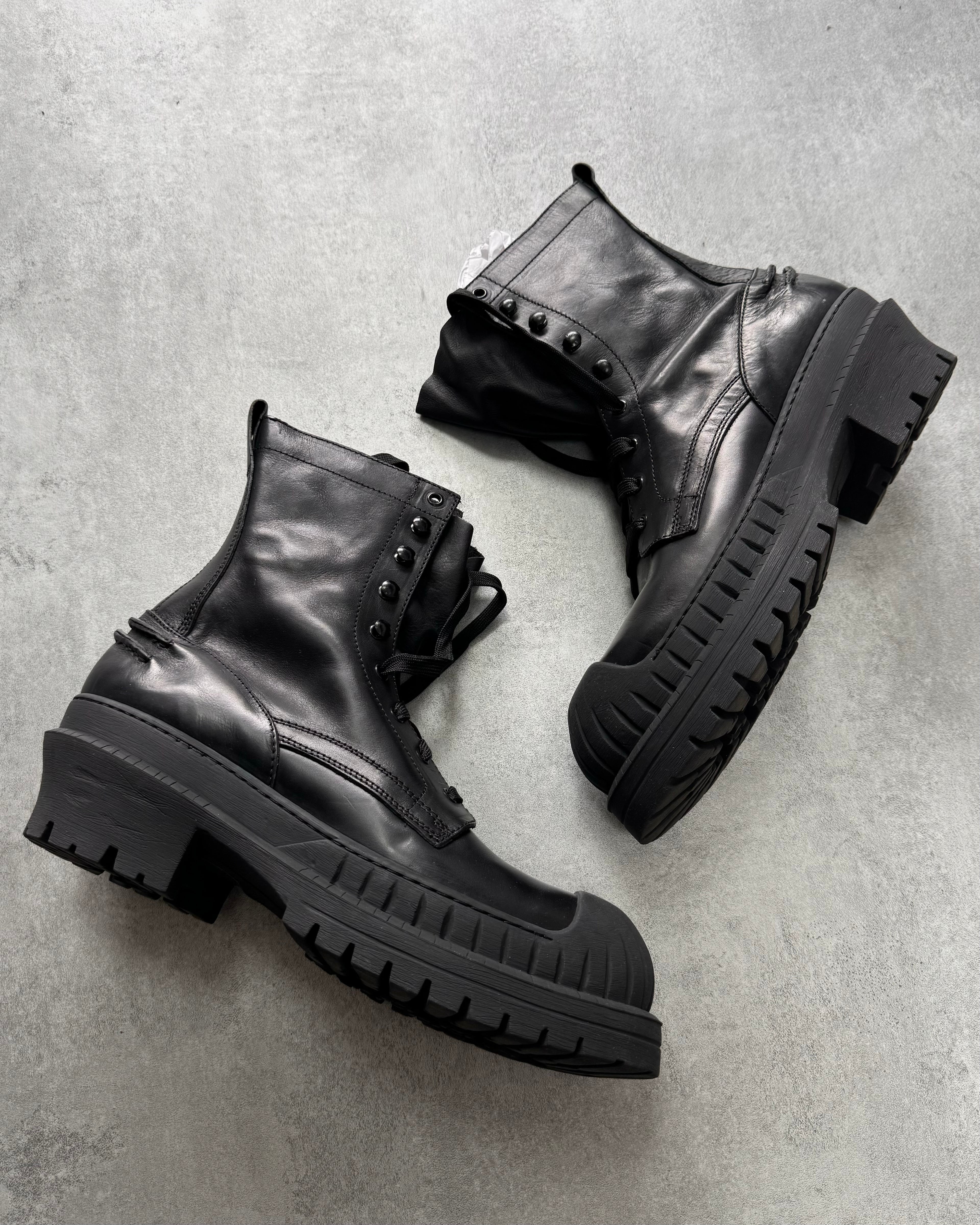 Acne Studios Trooper Black Ankle Boots