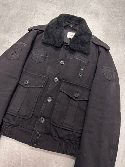 2000s Moschino Police Officer Black Jacket (M/L)