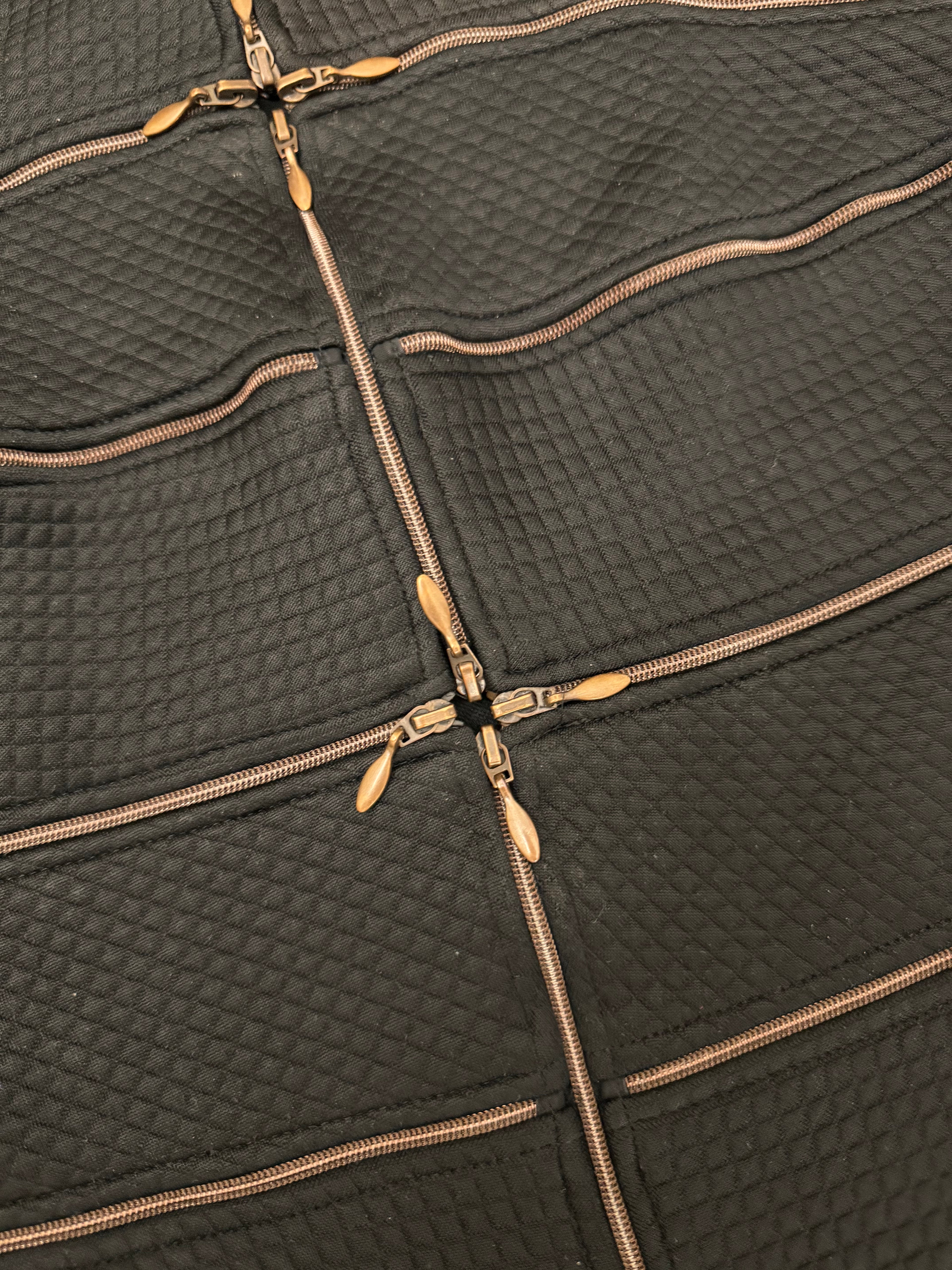 アンフォンテーヌ マルチジップスライスロングコート(XS)