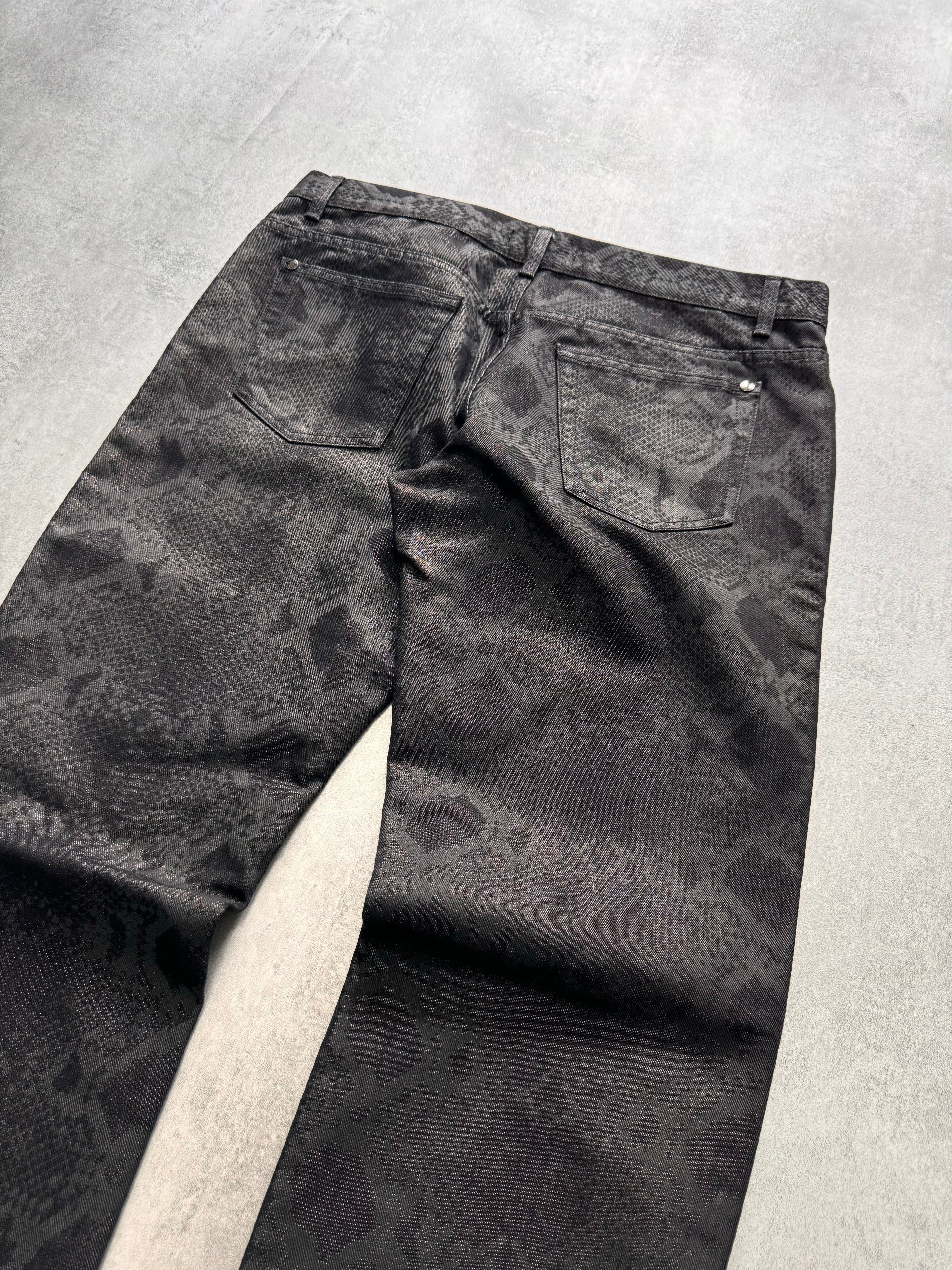 AW2007 Roberto Cavalli Obscure Python Pants