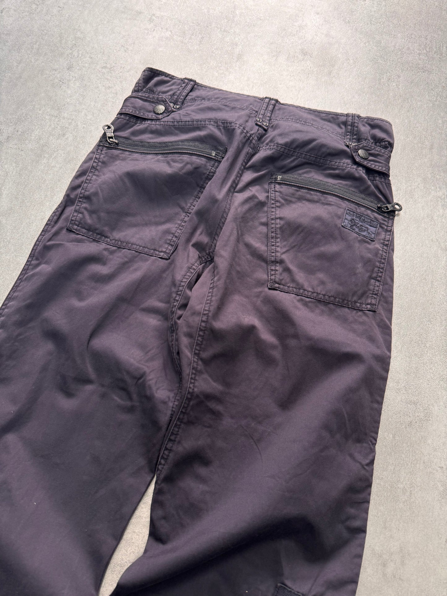 2000s Diesel Cargo Technical Purple Blue Pants (S/M)