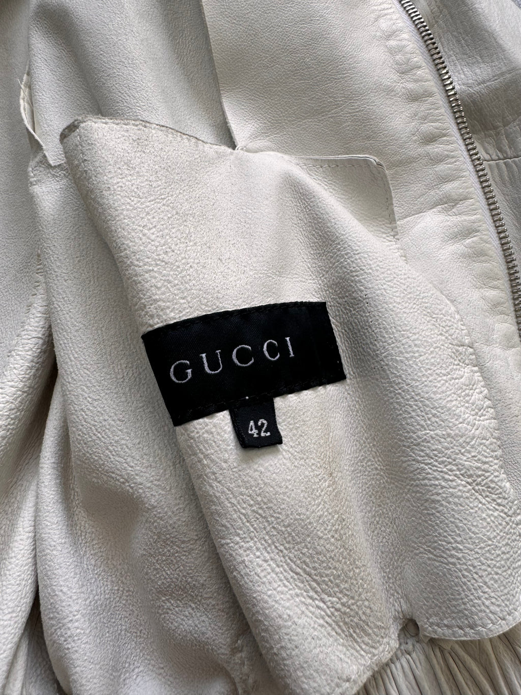 SS2000 Gucci Lambskin Leather Track Jacket