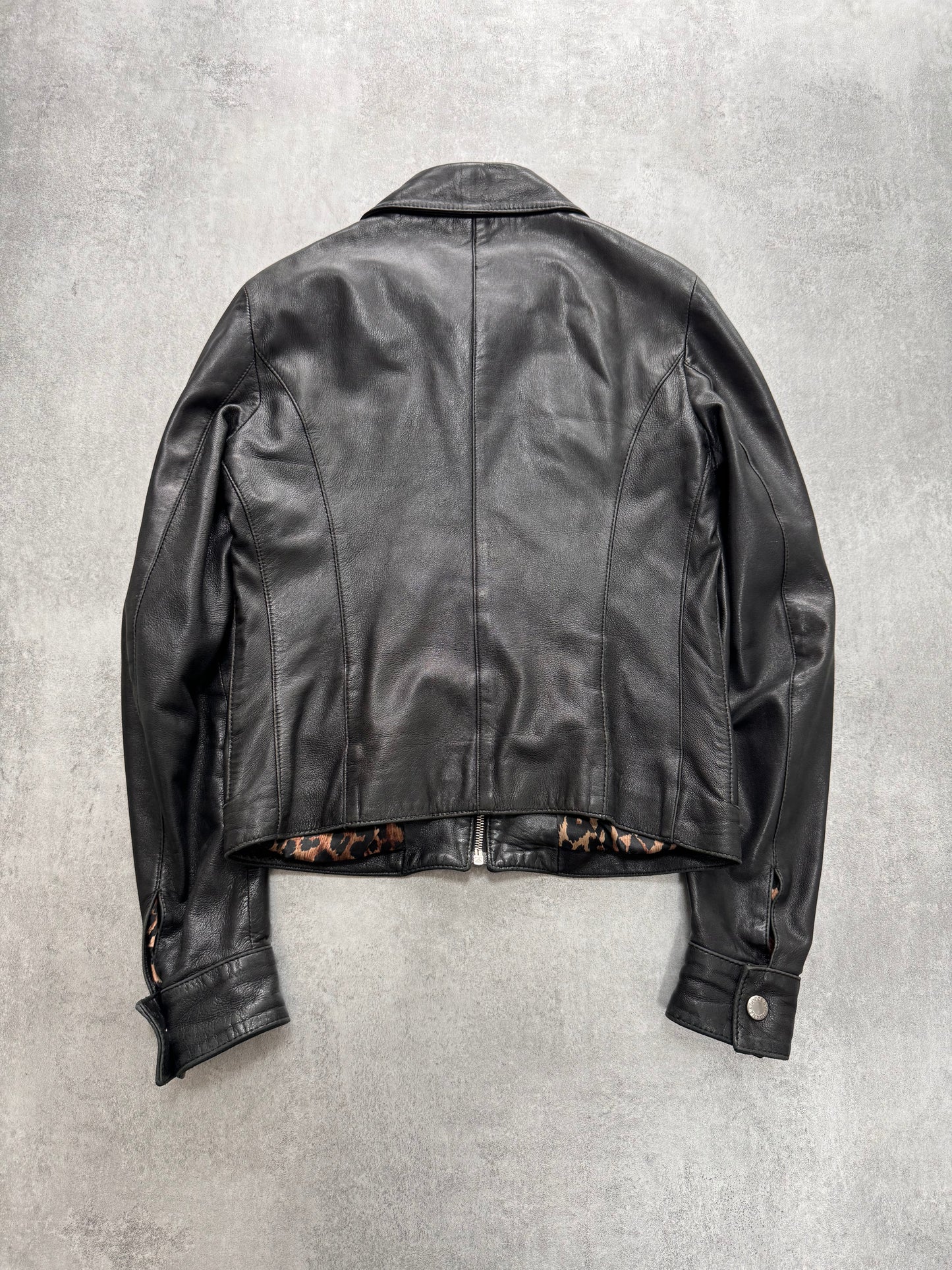 SS2002 Dolce & Gabbana Cargo Leather Jacket (XS)