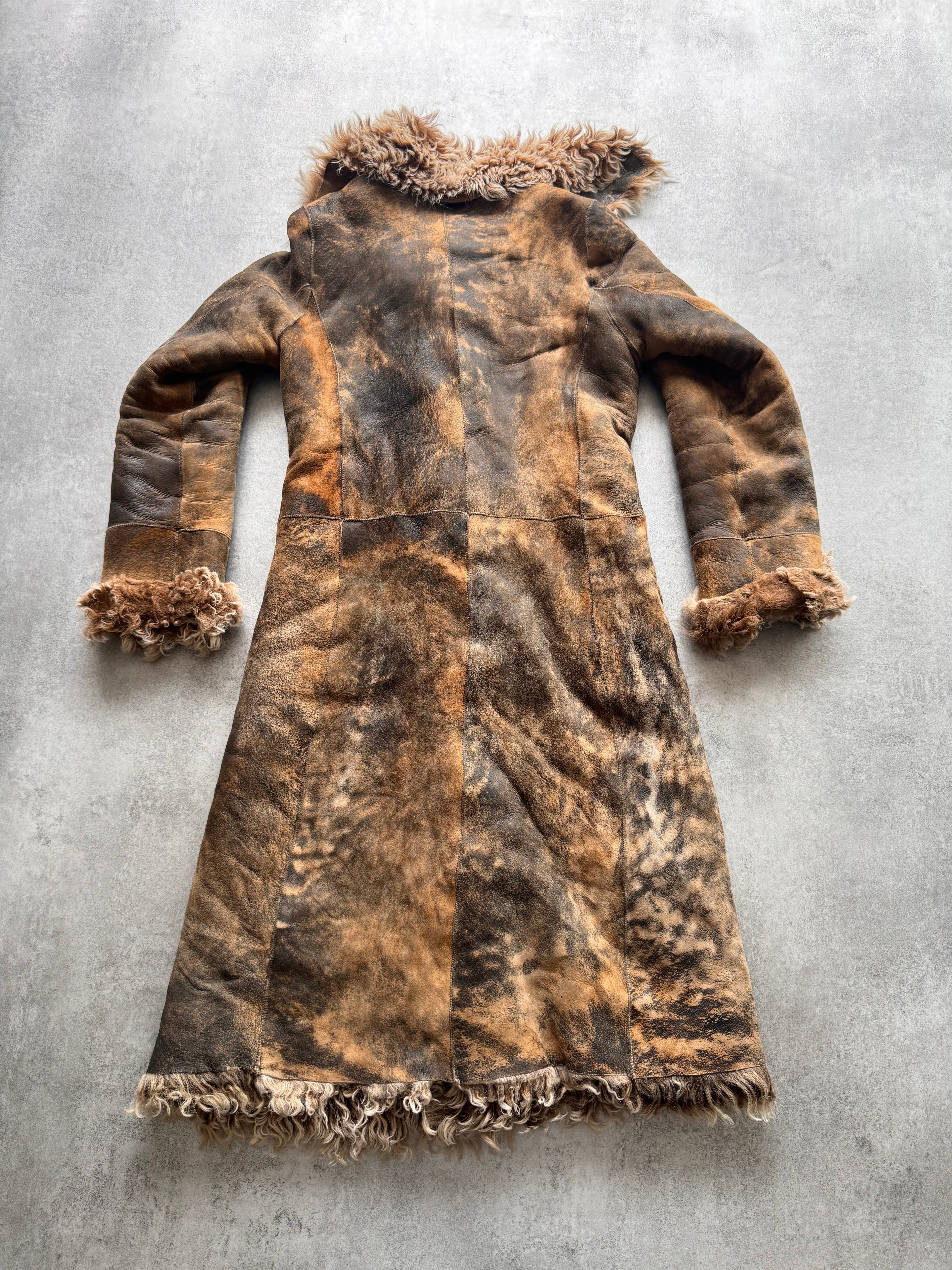 Plein Sud Shearling Long Coat (XS)