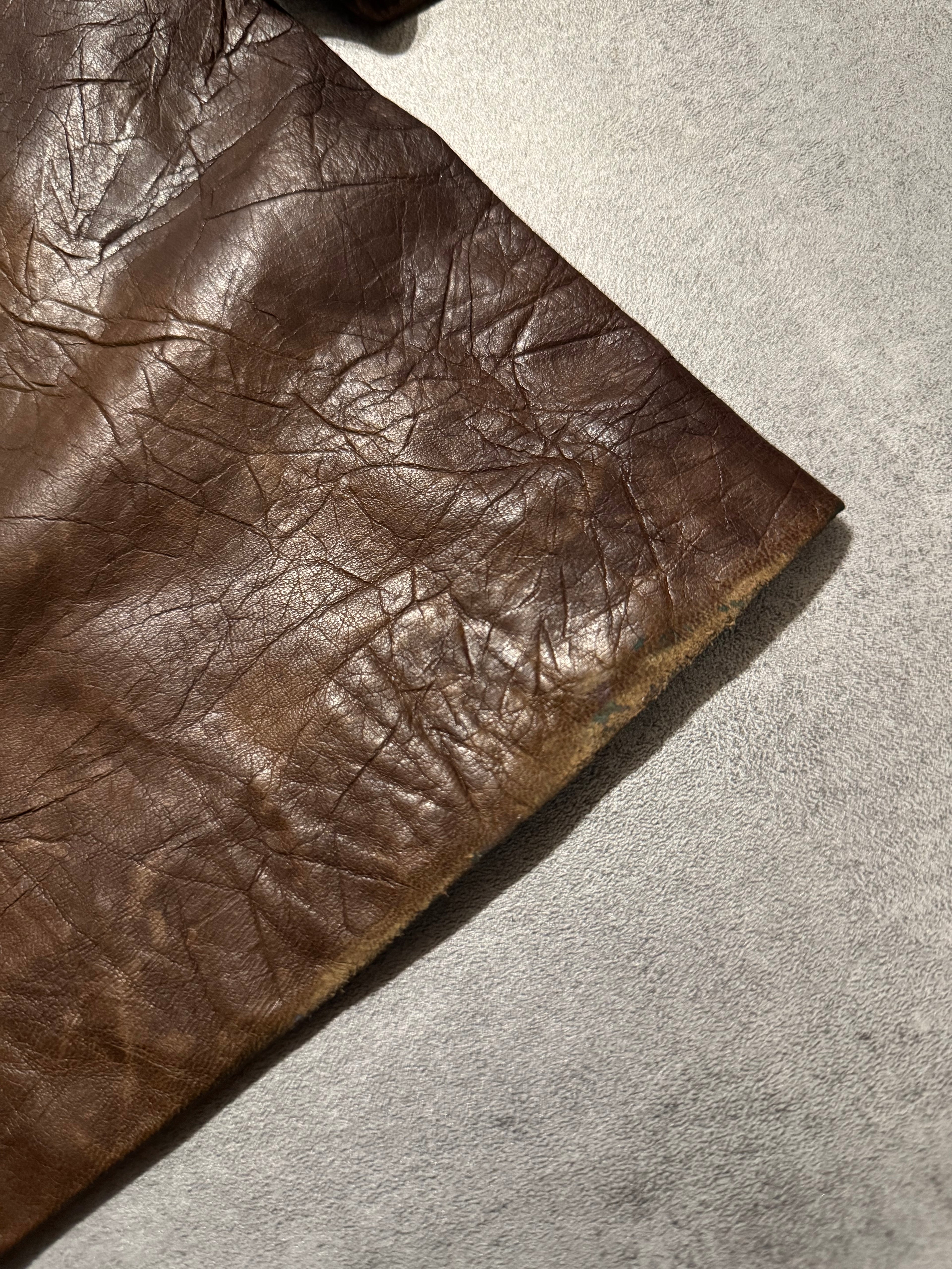 SS2004 Dolce & Gabbana Ninja Multi-Zip Brown Leather Pants