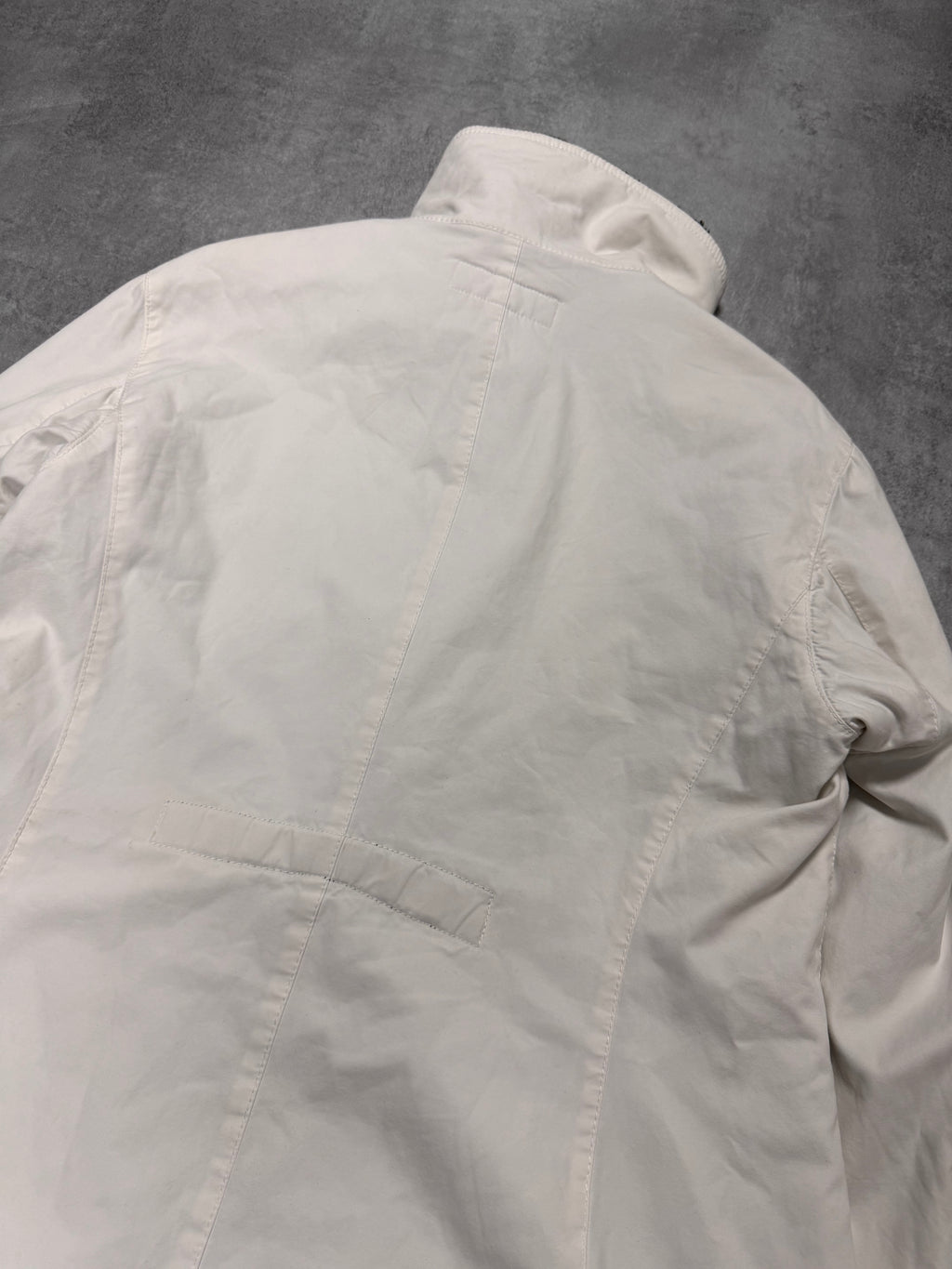 1990s Emporio Armani Snow White Double Zipper Jacket