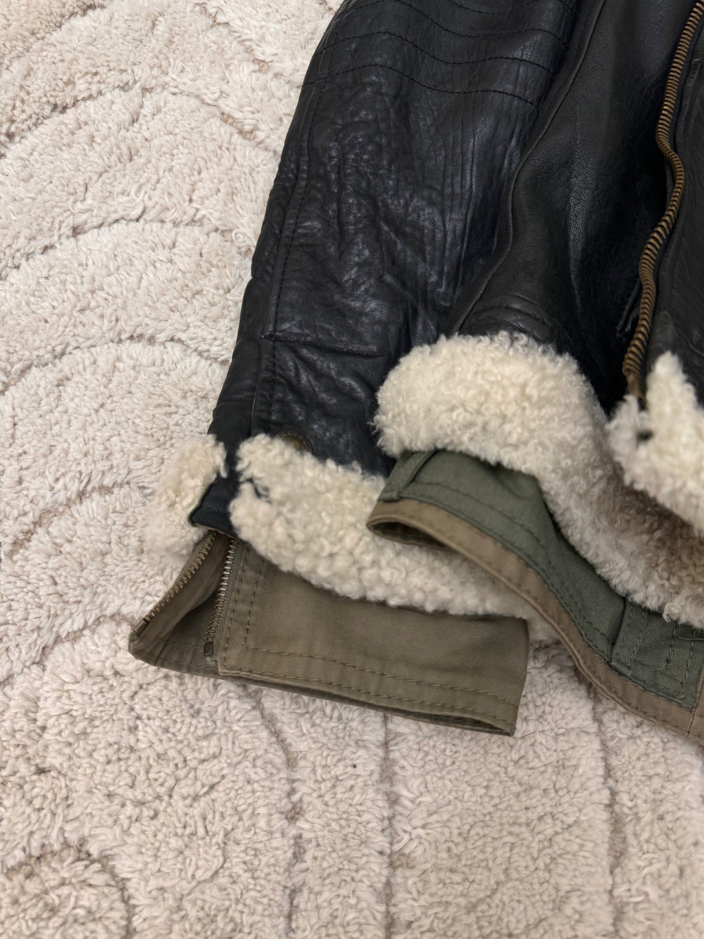 FW2005 Dolce & Gabbana Heavy Shearling Army Combat Jacket