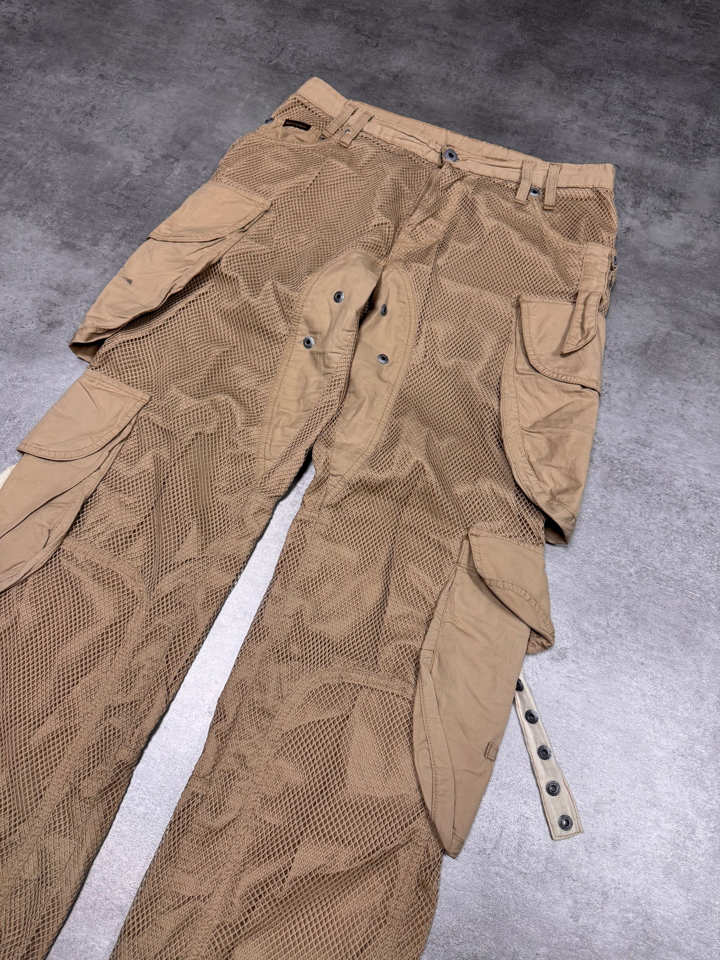 SS2004 Dolce & Gabbana Bondage Parachute Cargo Pants (M)