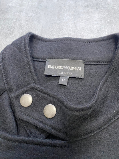 2000 年代 Emporio Armani 双拉链黑色间谍夹克（M）