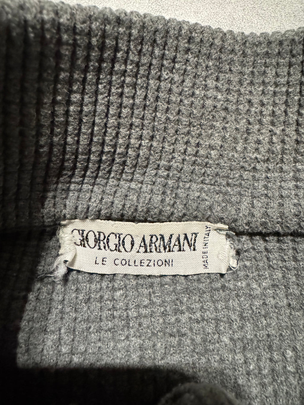 1990s Giorgio Armani Grey Buttoned Longsleeves