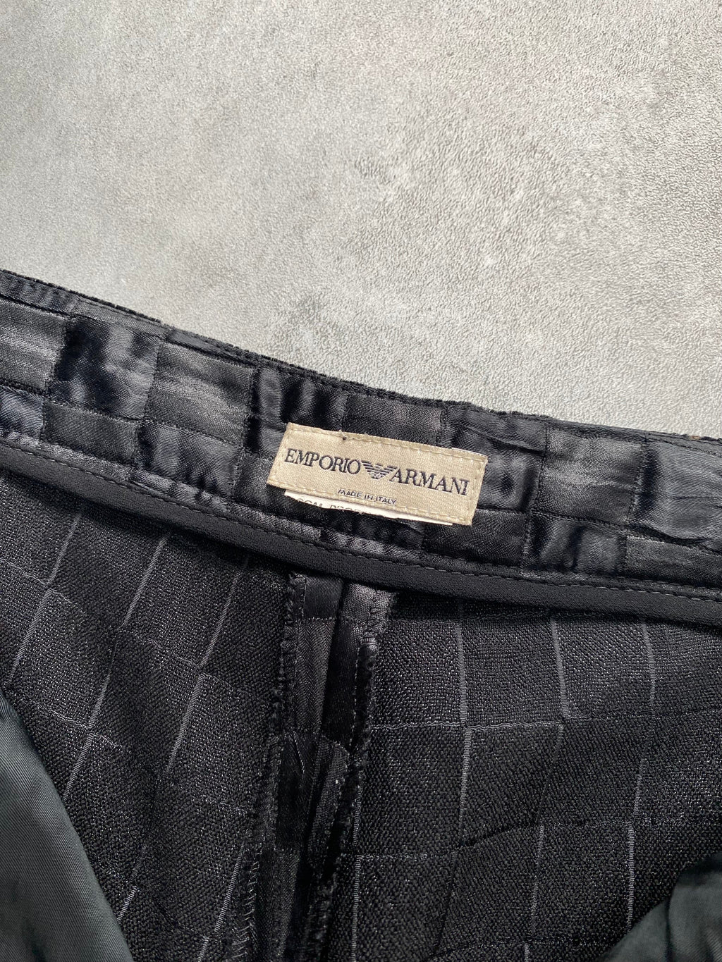 2000s Emporio Armani Black Pant