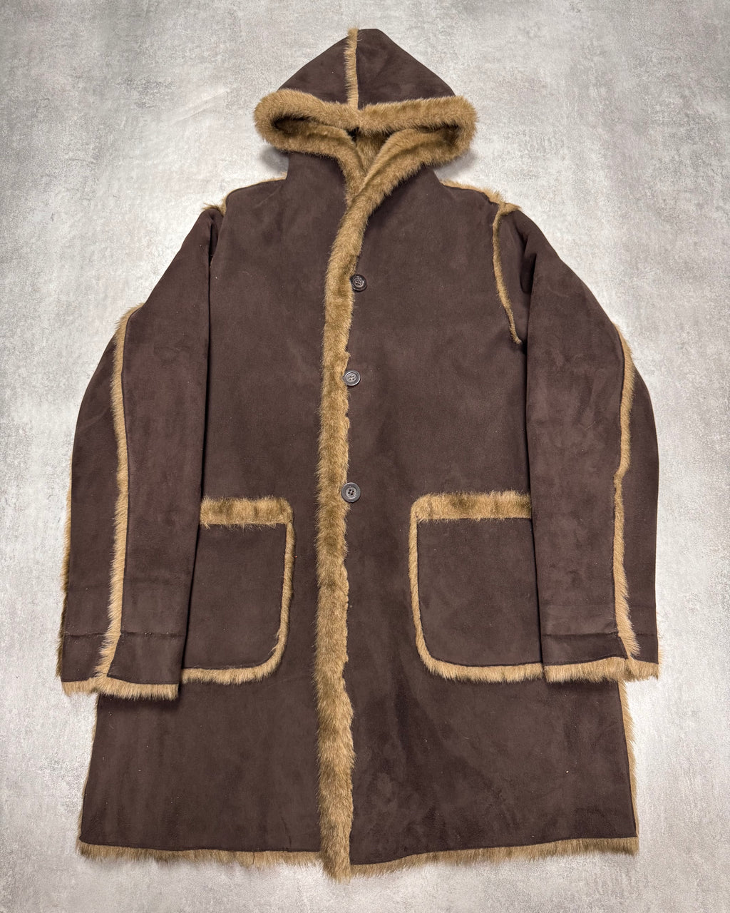 1990s Balmain Faux Fur Reversible Jacket