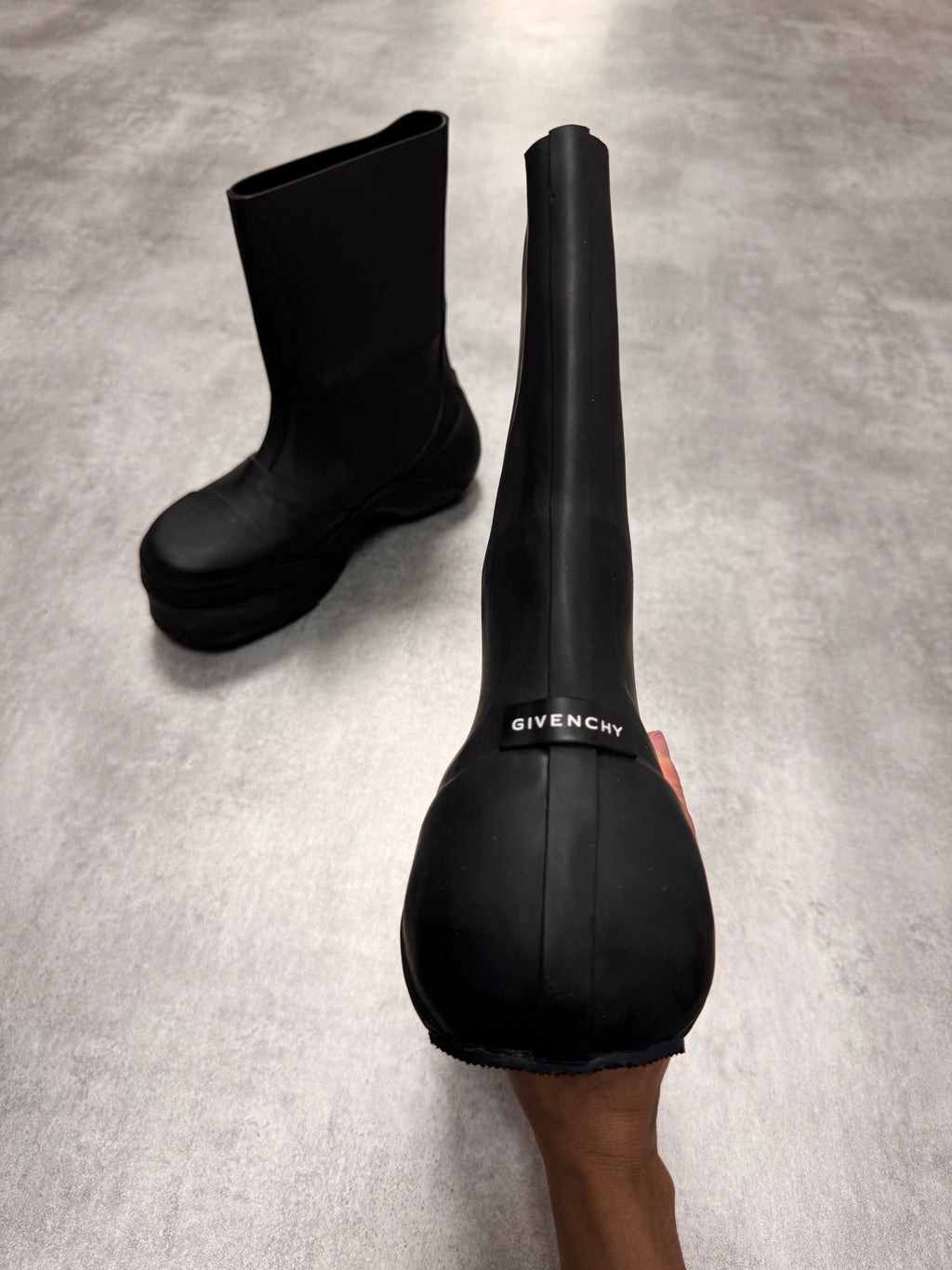 SS2023 Givenchy Show Rubber Rain High Boots