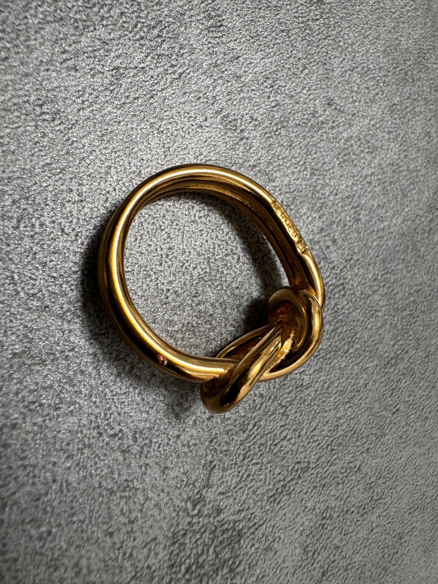 1990s Hermès Golden Scarf Ring (OS)