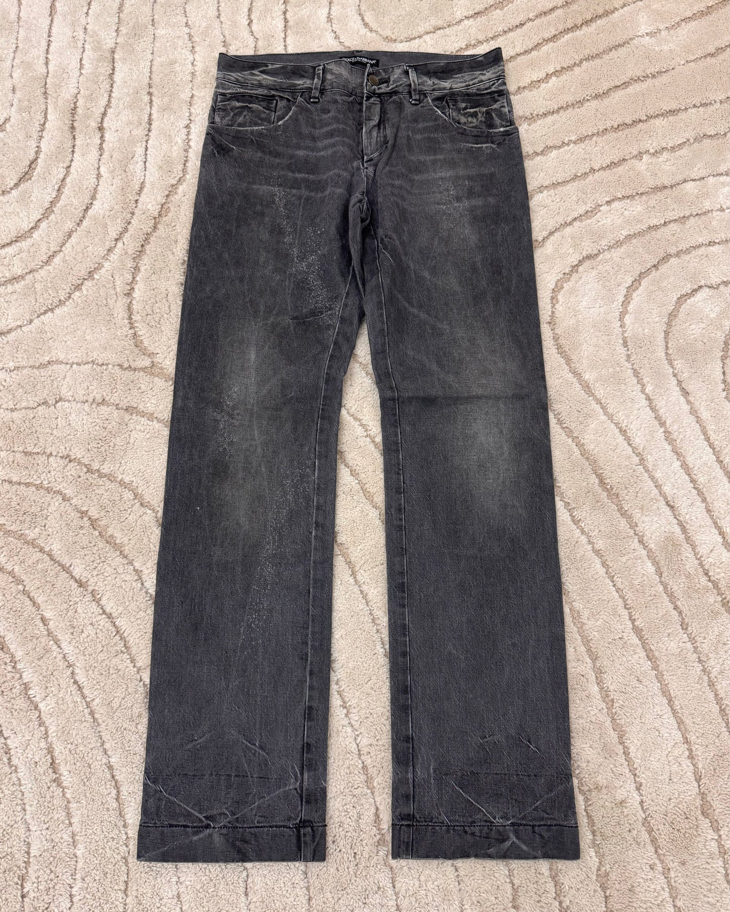 2000s Dolce & Gabbana Faded Grey Jeans (M)