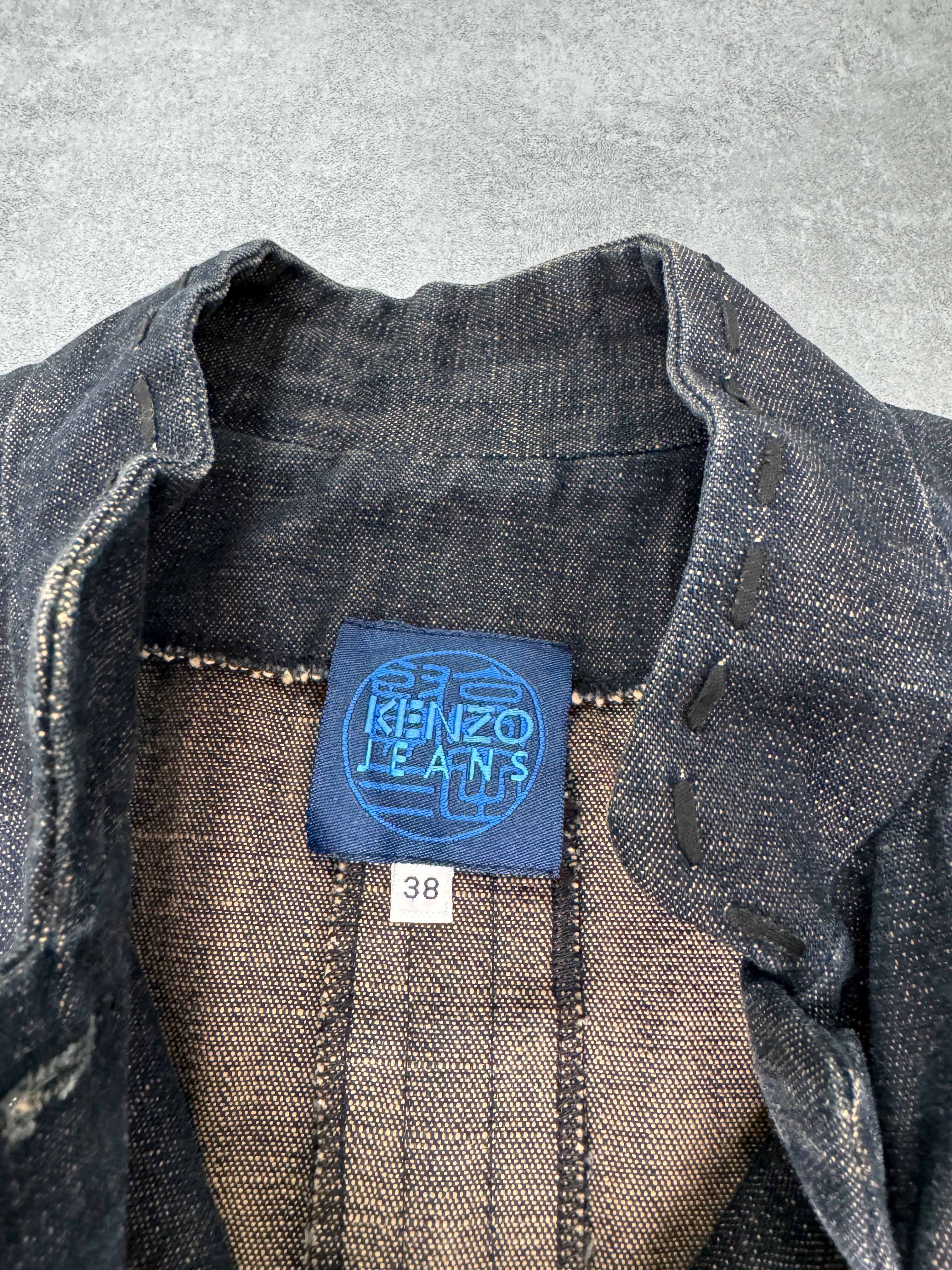 1990年代 ケンゾー トラディショナルマスター デニム トレンチコート (XS)