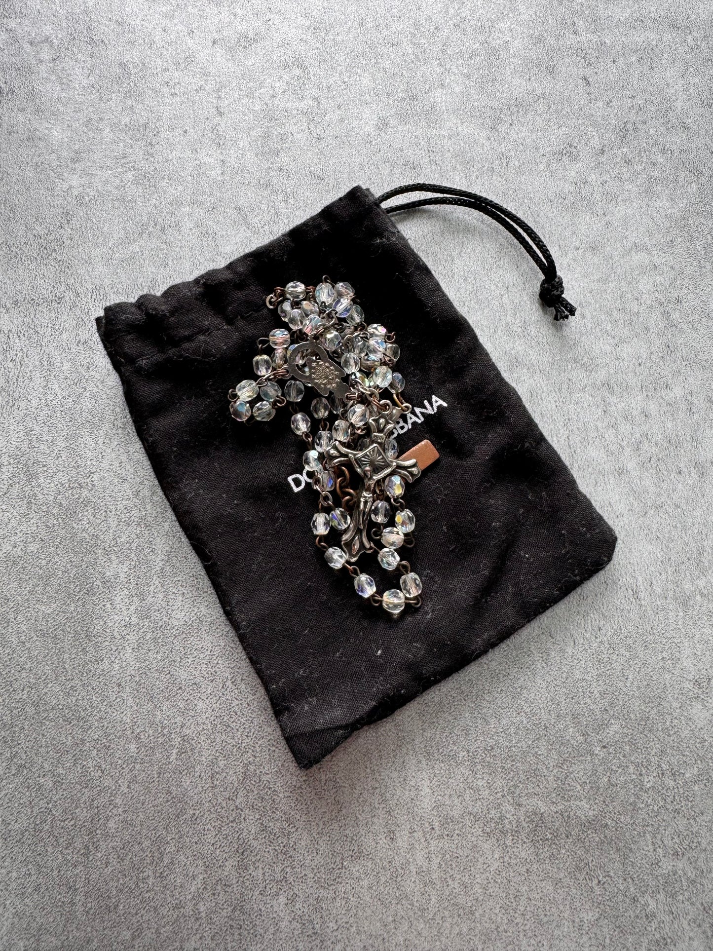 Dolce & Gabbana Crystal Rosary Necklace (OS)