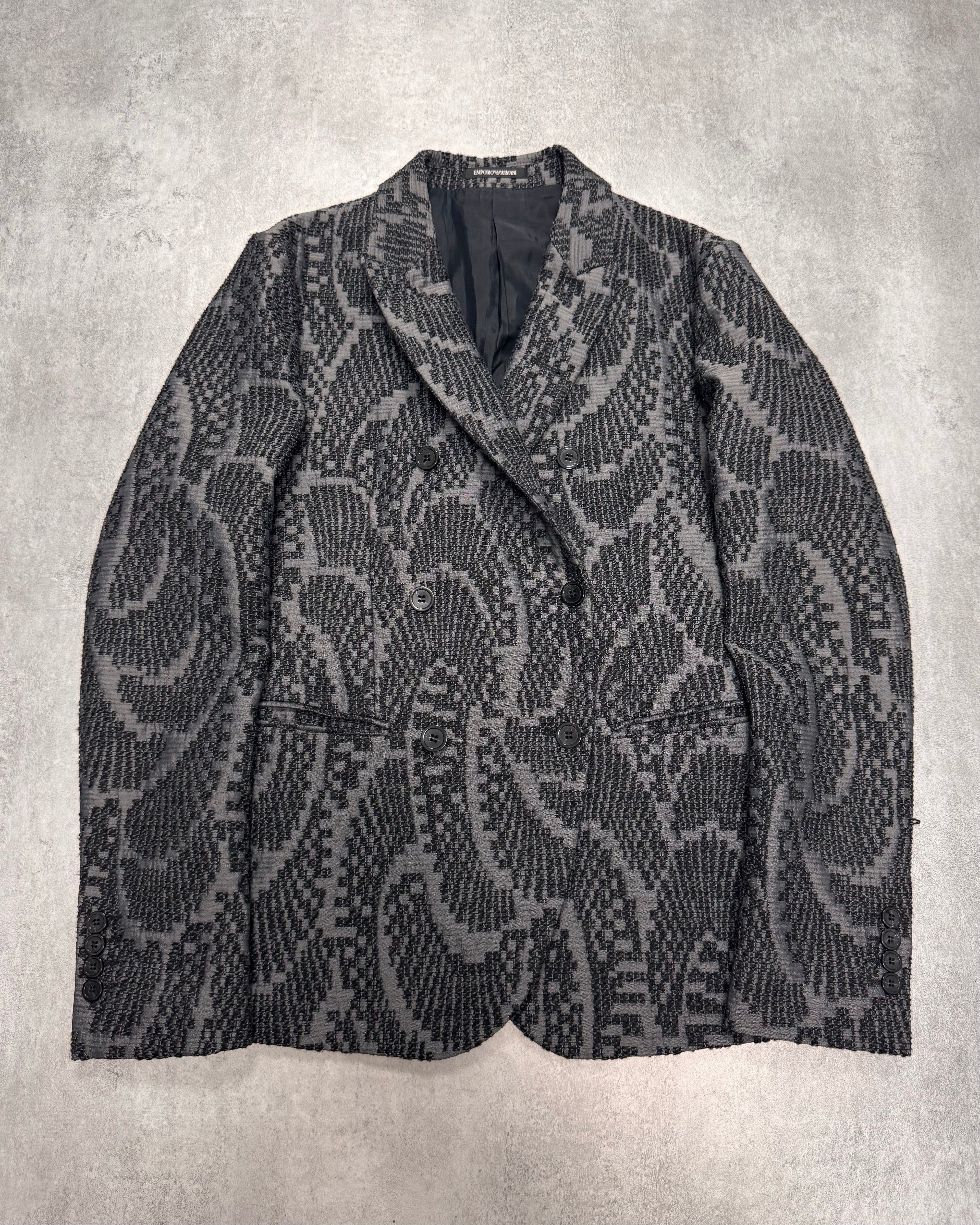 FW2018 Emporio Armani Floral Black Suit Jacket