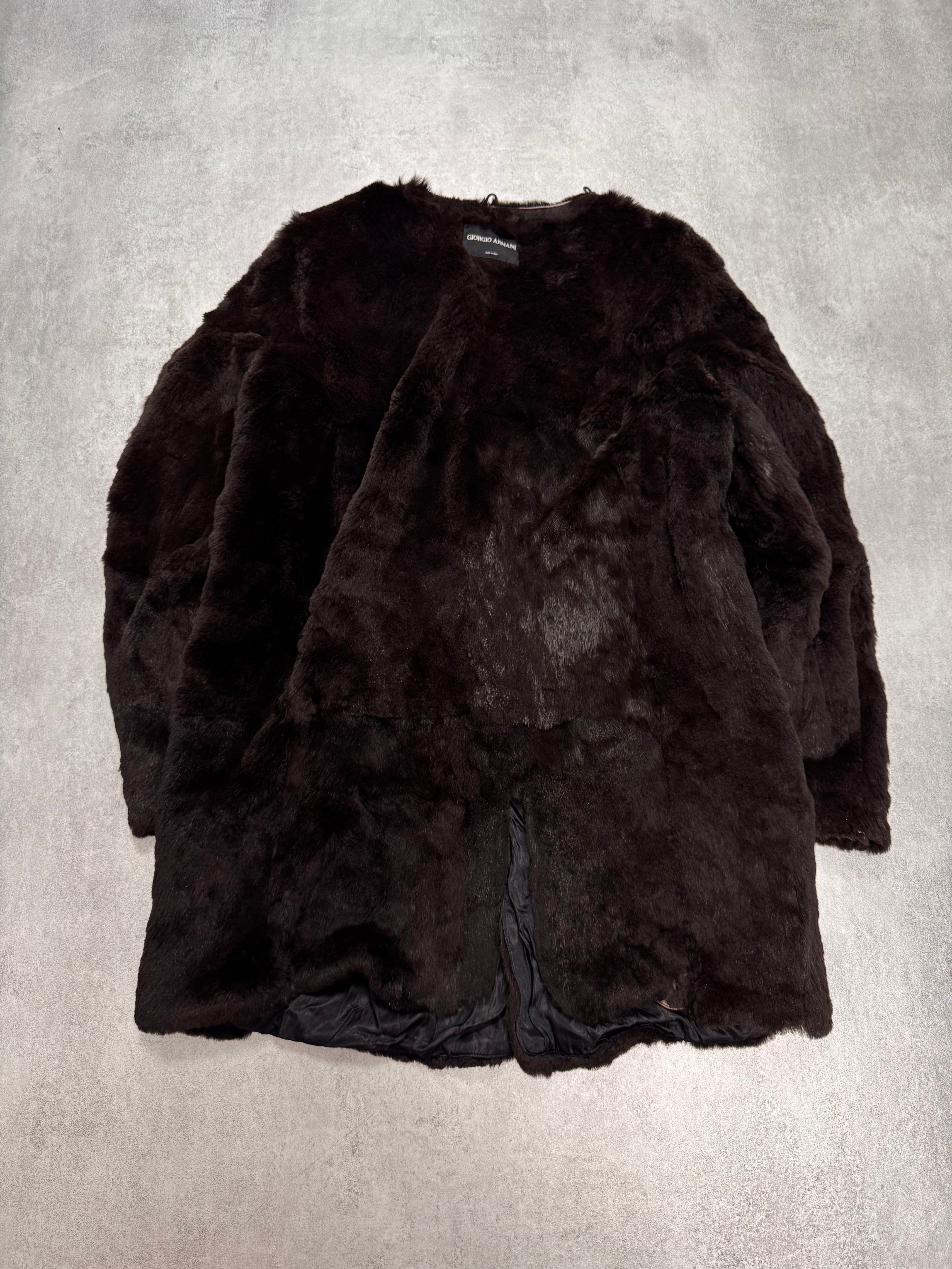 Giorgio Armani Brown Fur Under Jacket