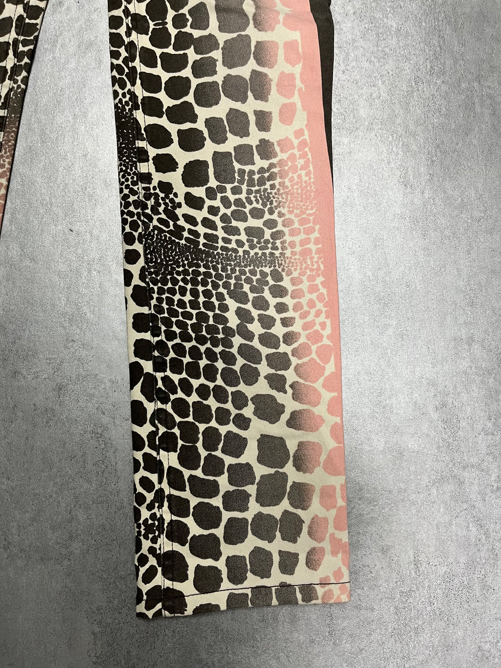 Roberto Cavalli Exotic Black & Pink Print Pants