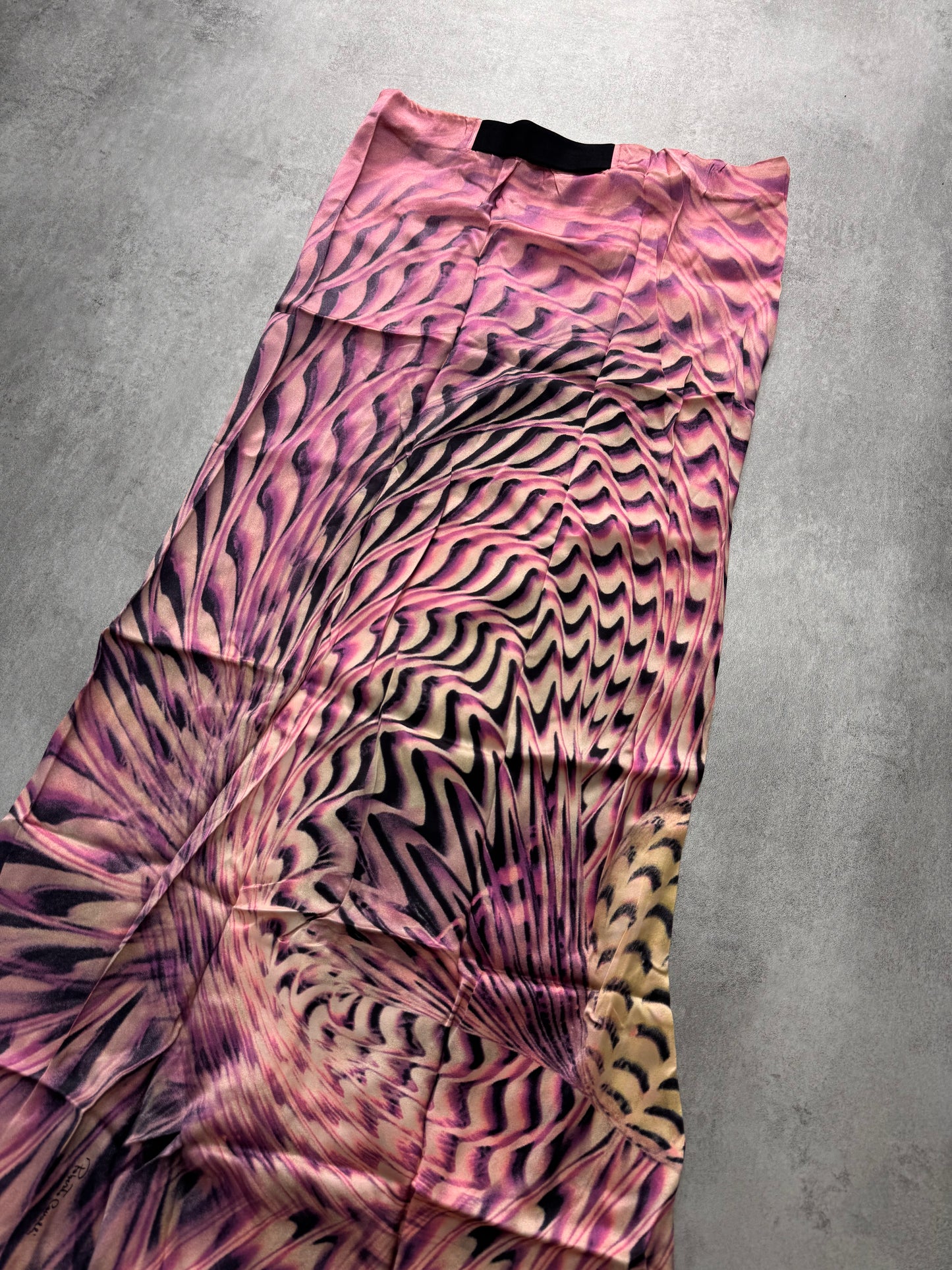 SS2001 Roberto Cavalli Psychadelic Pink Skirt (L) - 9