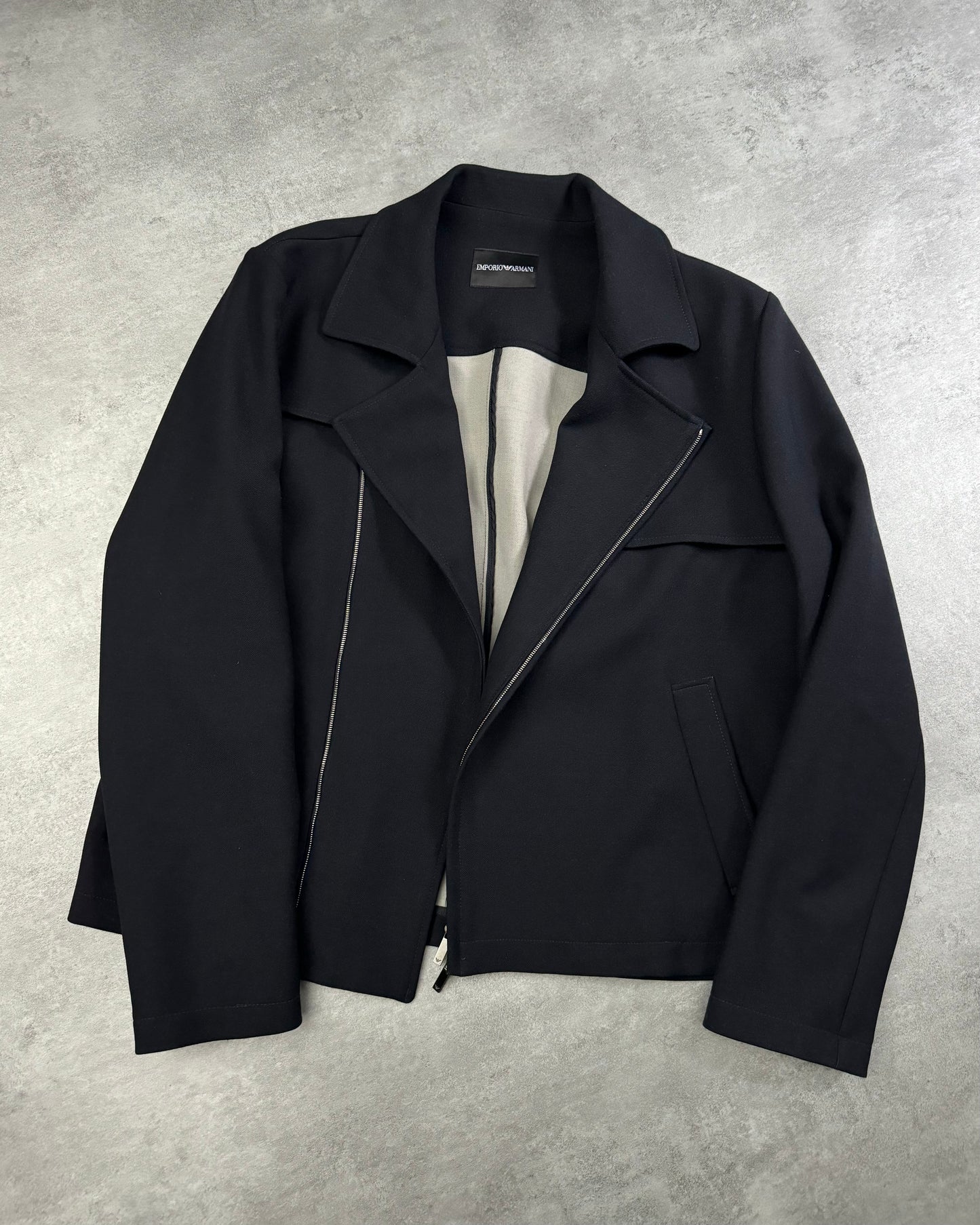 SS2014 Emporio Armani Classy Navy Light Marine Jacket (L) - 7