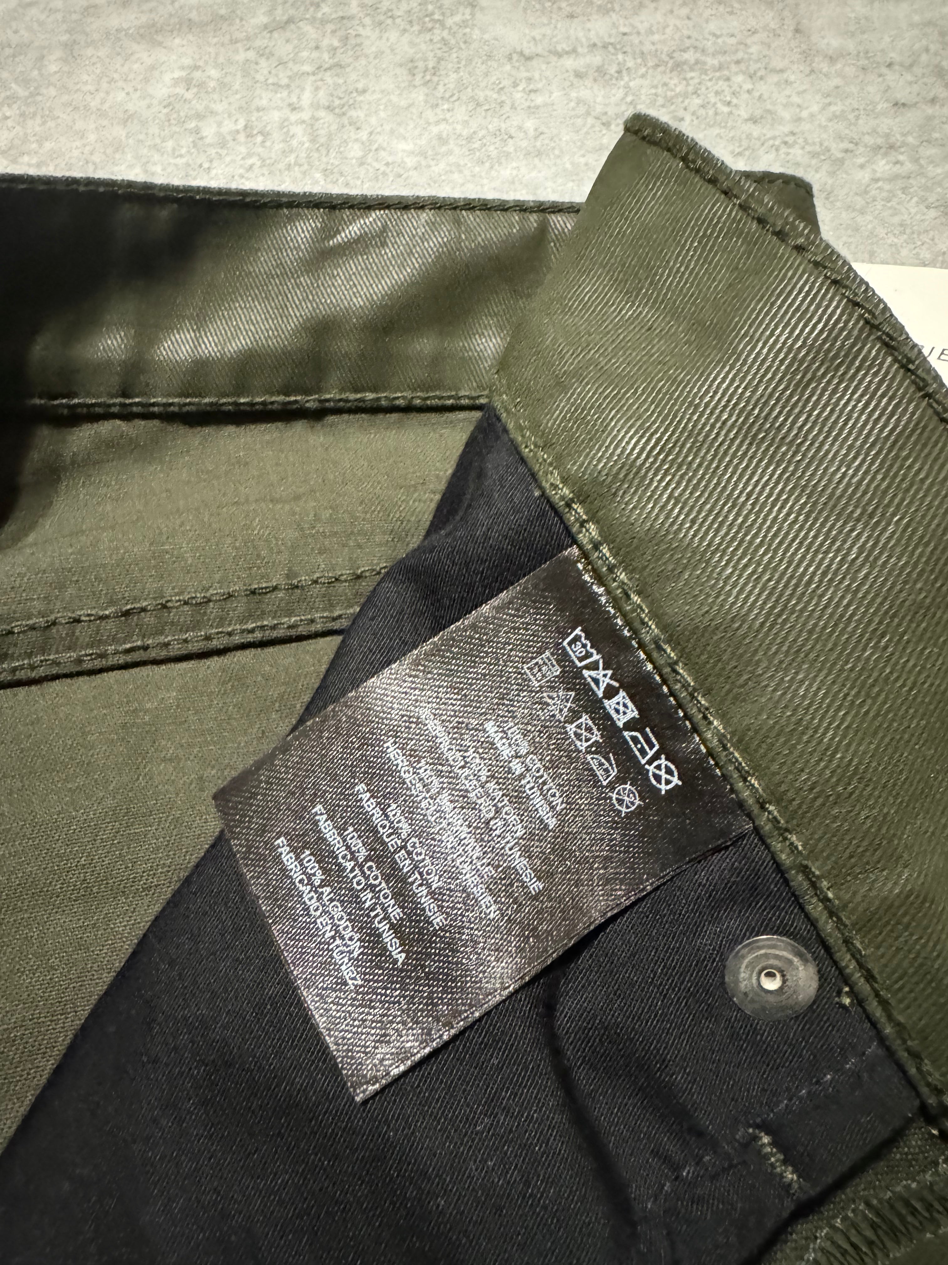 SS2021 Dries Van Noten Olive Straight Relaxed Pants  (L) - 6