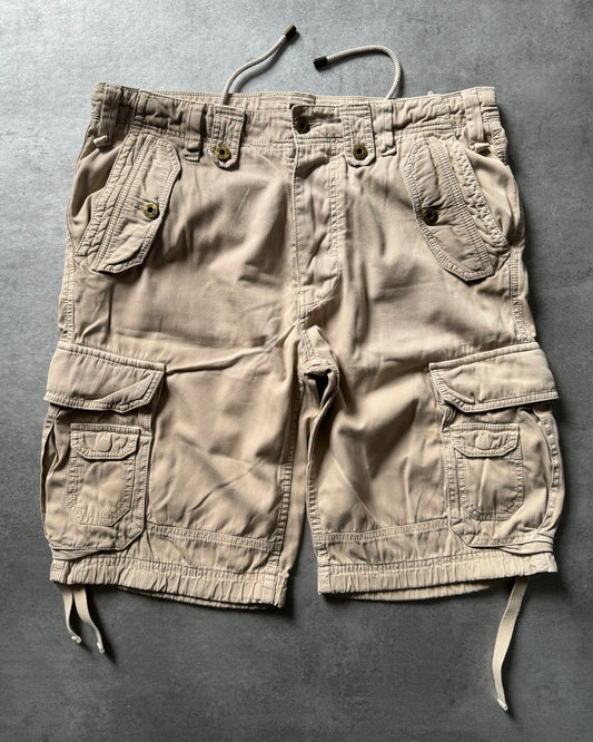 FW2006 Dolce & Gabbana Multi Pockets Cargo Beige Shorts (L) - 1