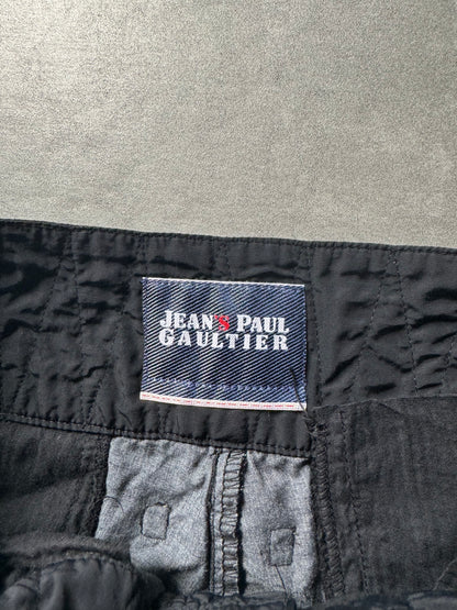 Jean Paul Gaultier Cargo Black Soft Parachute Pants (S) - 7