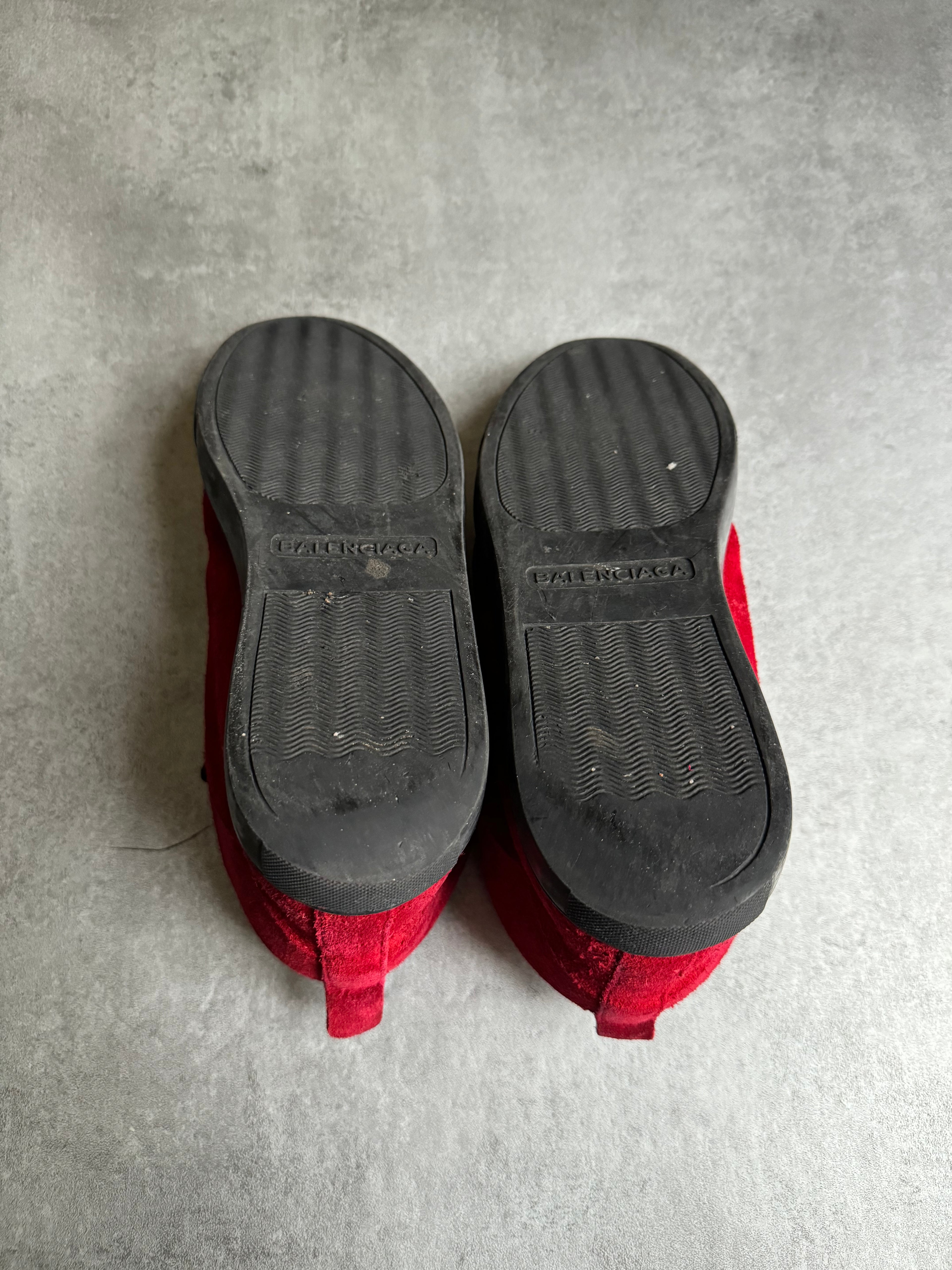 Balenciaga Arena High Red Suede Leather Black Sole (42,5) - 6