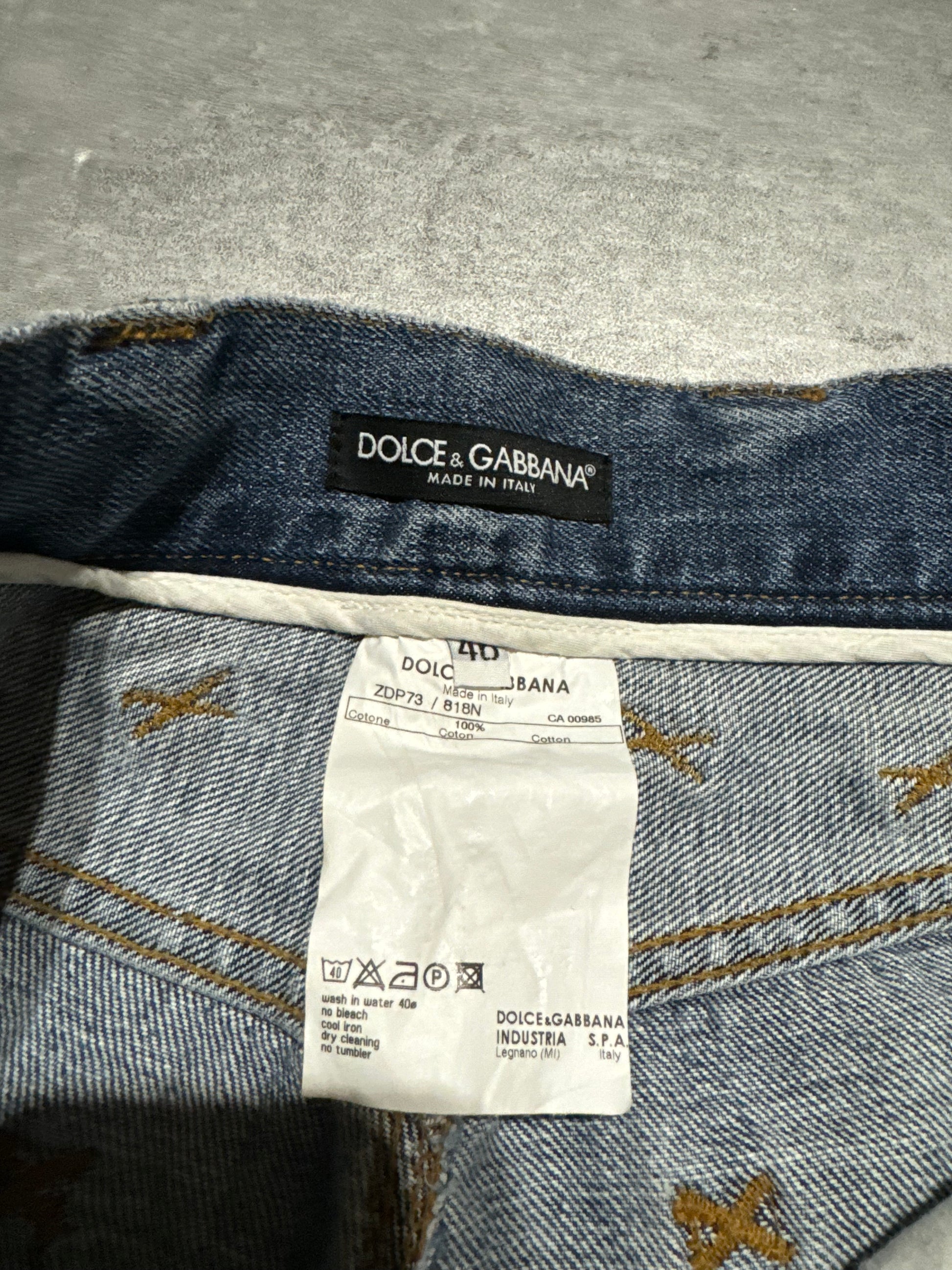 AW2005 Dolce & Gabbana Distressed Contemporary Denim Jeans (S) - 6