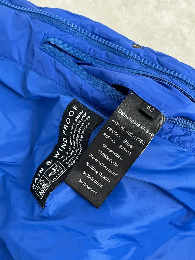 Balmain Blue Quilted Puffer Jacket with Detachable Sleeves TyYdDWZ 11