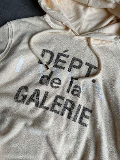 Gallery Dept x Lanvin Beige Logo Hoodie (XS) - 6