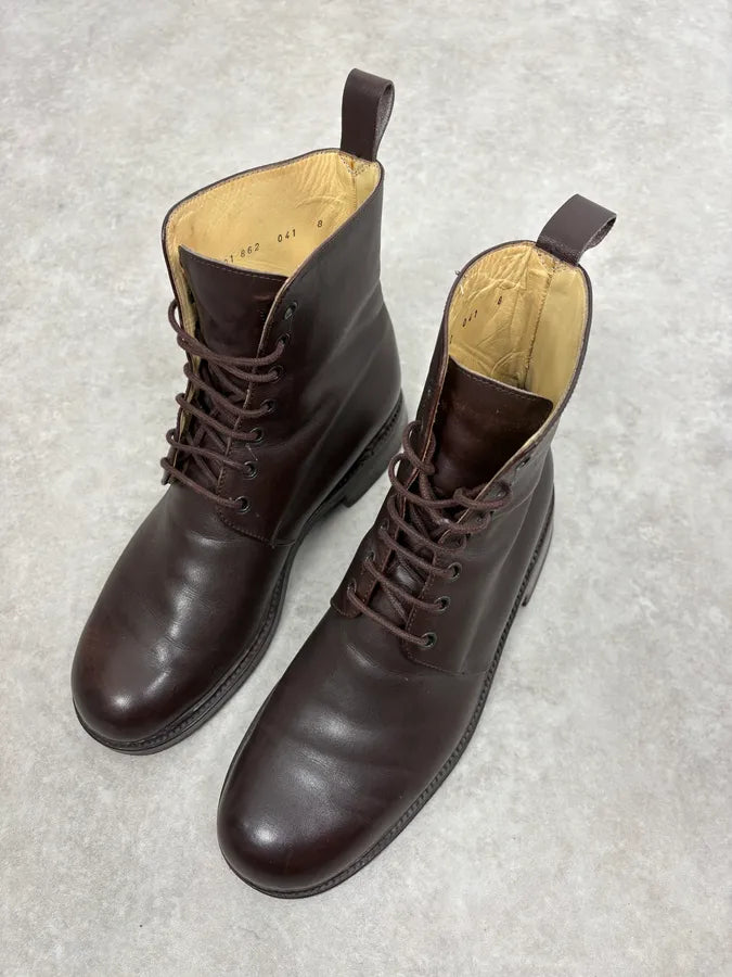 Jil Sander Brown Classy Leather Boots xbZojFY 2