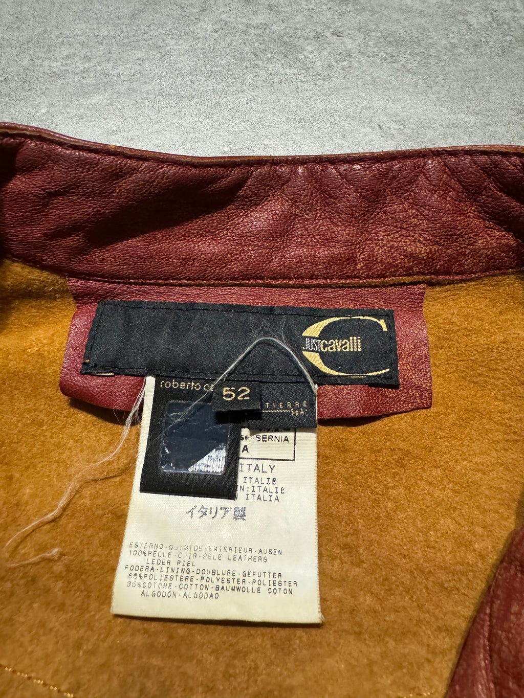 SS2004 Cavalli Sexy Biker Conceptual Leather Jacket  (L) - 8