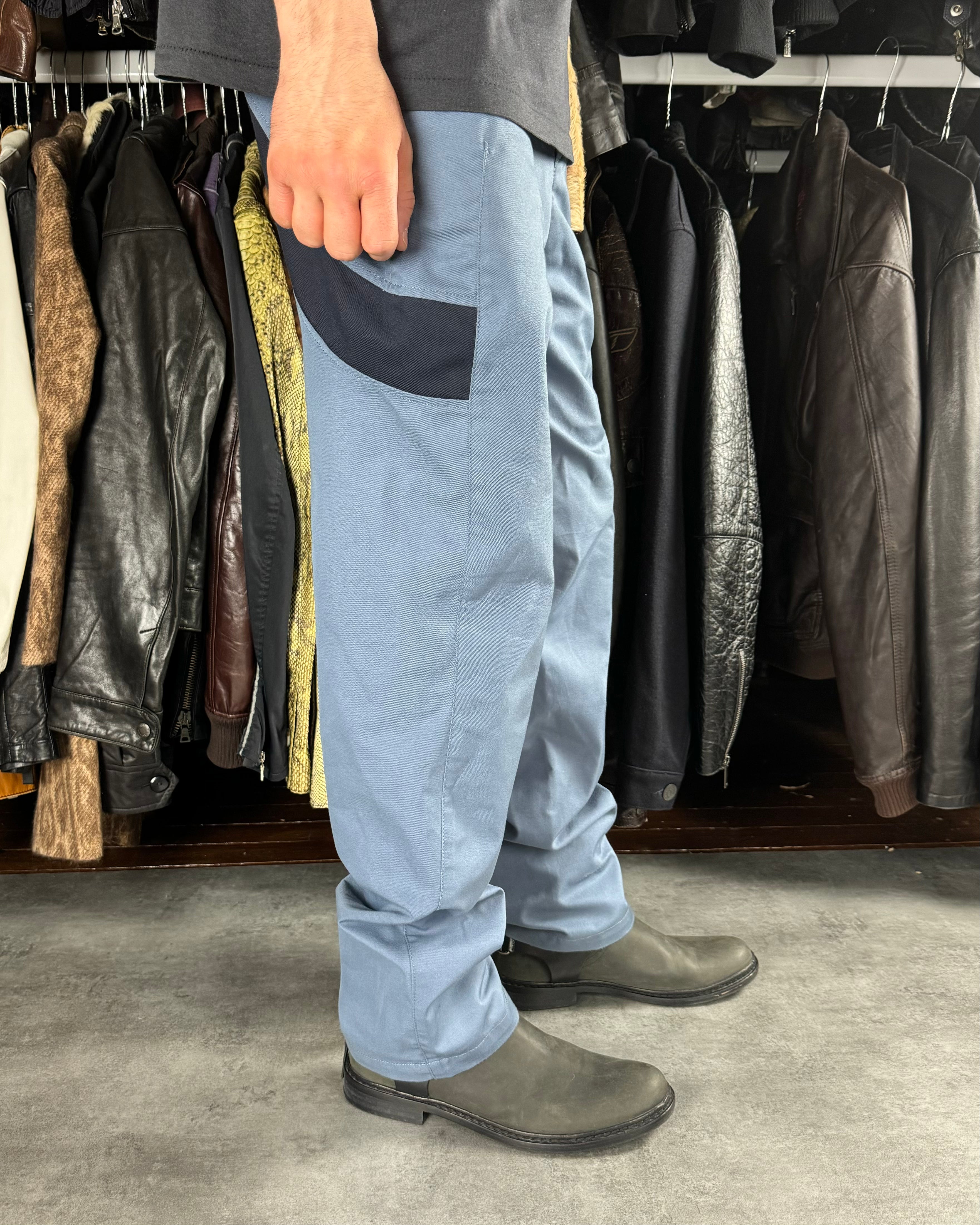 Affix Affxwrks Onsite Blue Worker Pants by Kiko Kostadinov (M) - 7