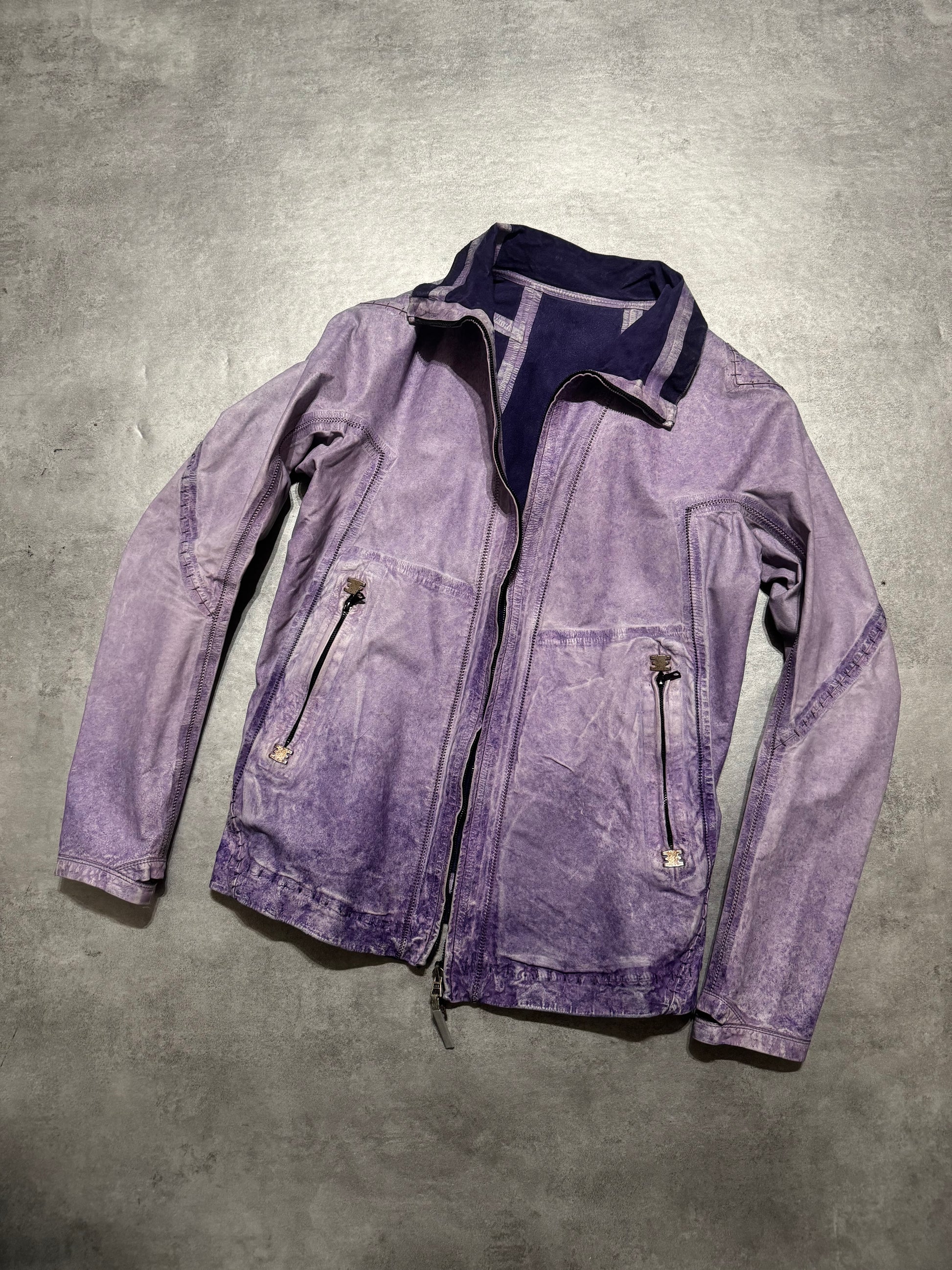 Isaac Sellam Versatil Reversible Purple Rain Avant Garde Leather Jacket (S/M) - 12