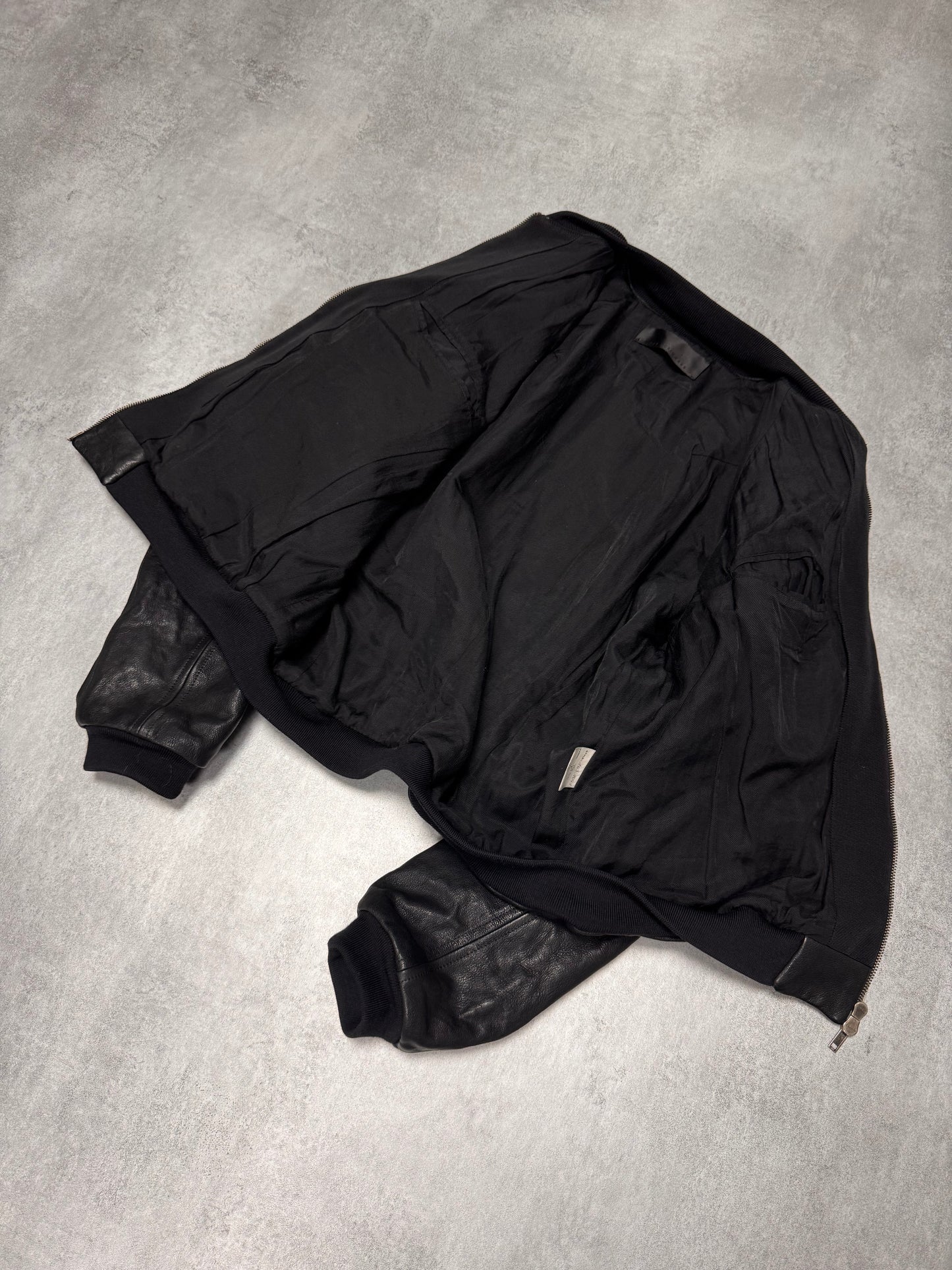 FW2015 Haider Ackermann Sample MA-1 Bomber Leather Jacket (S)