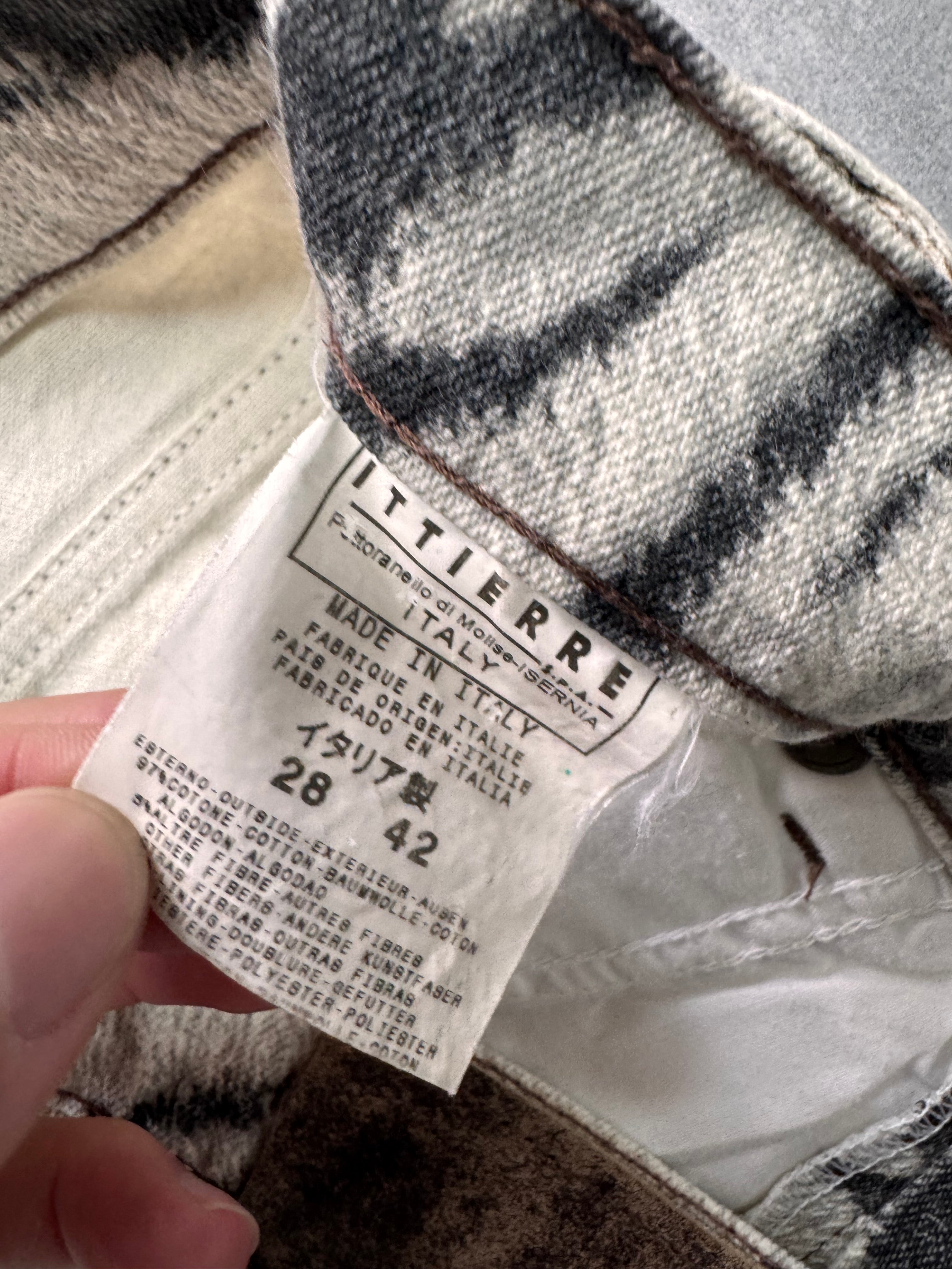 SS2002 Cavalli Zebra Camel Faded Pants