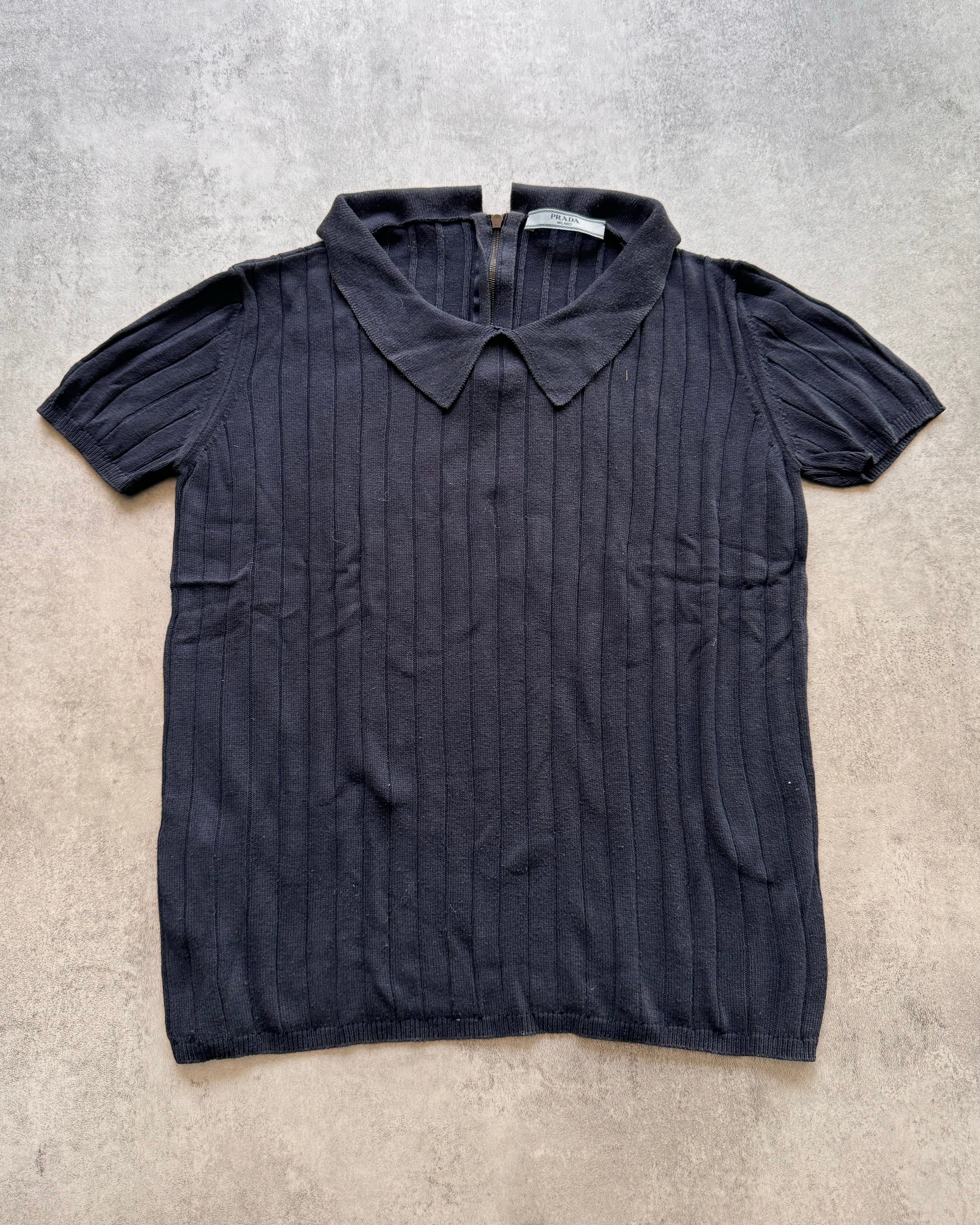 SS2011 Prada Navy Polo Shirt
