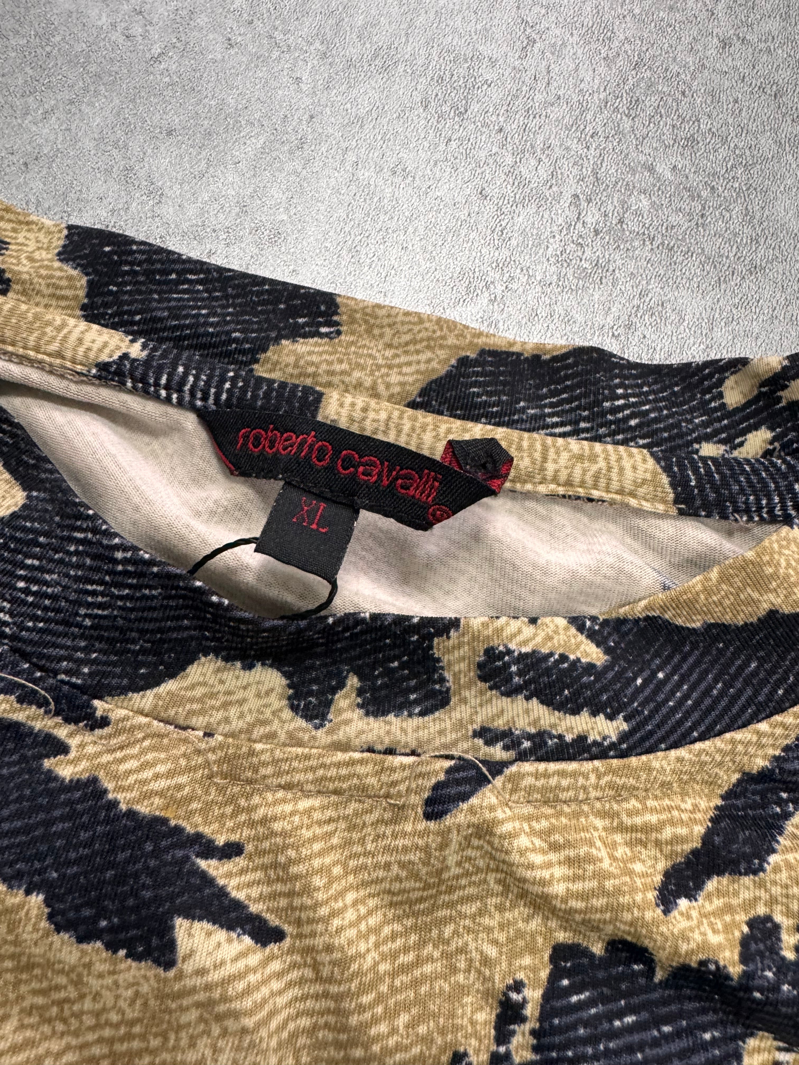 2000s Cavalli Hunter Camouflage Tee