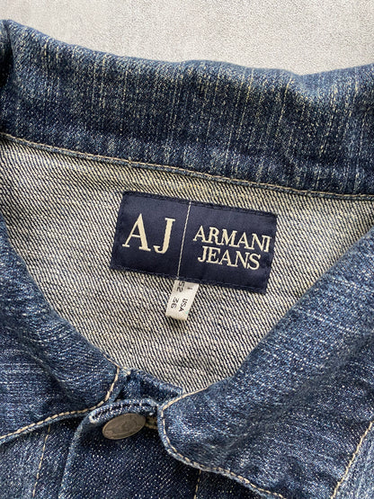 2000 年代 Armani 褪色牛仔夹克 (M)