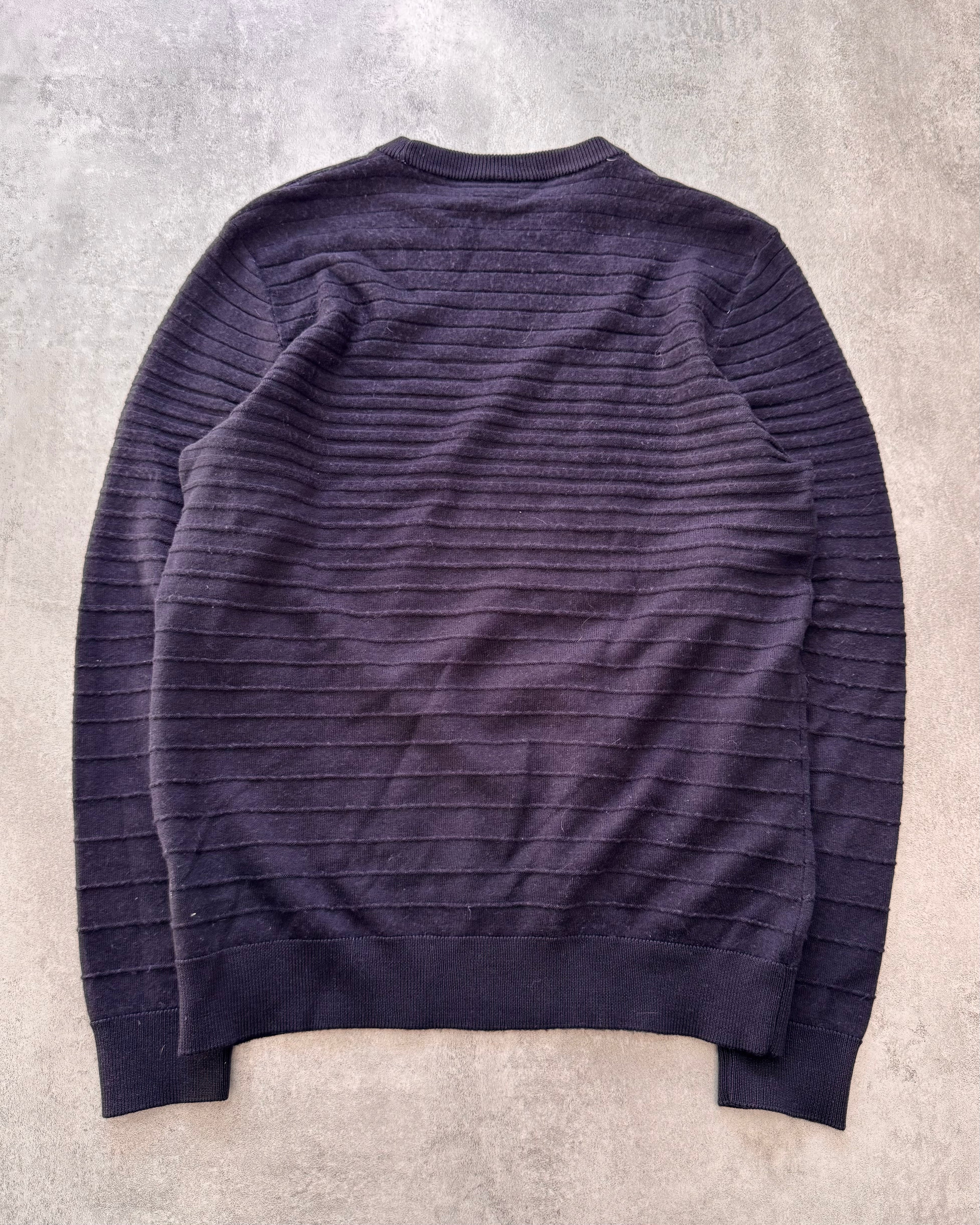 FW2018 Emporio Armani Stripped Navy Sweater